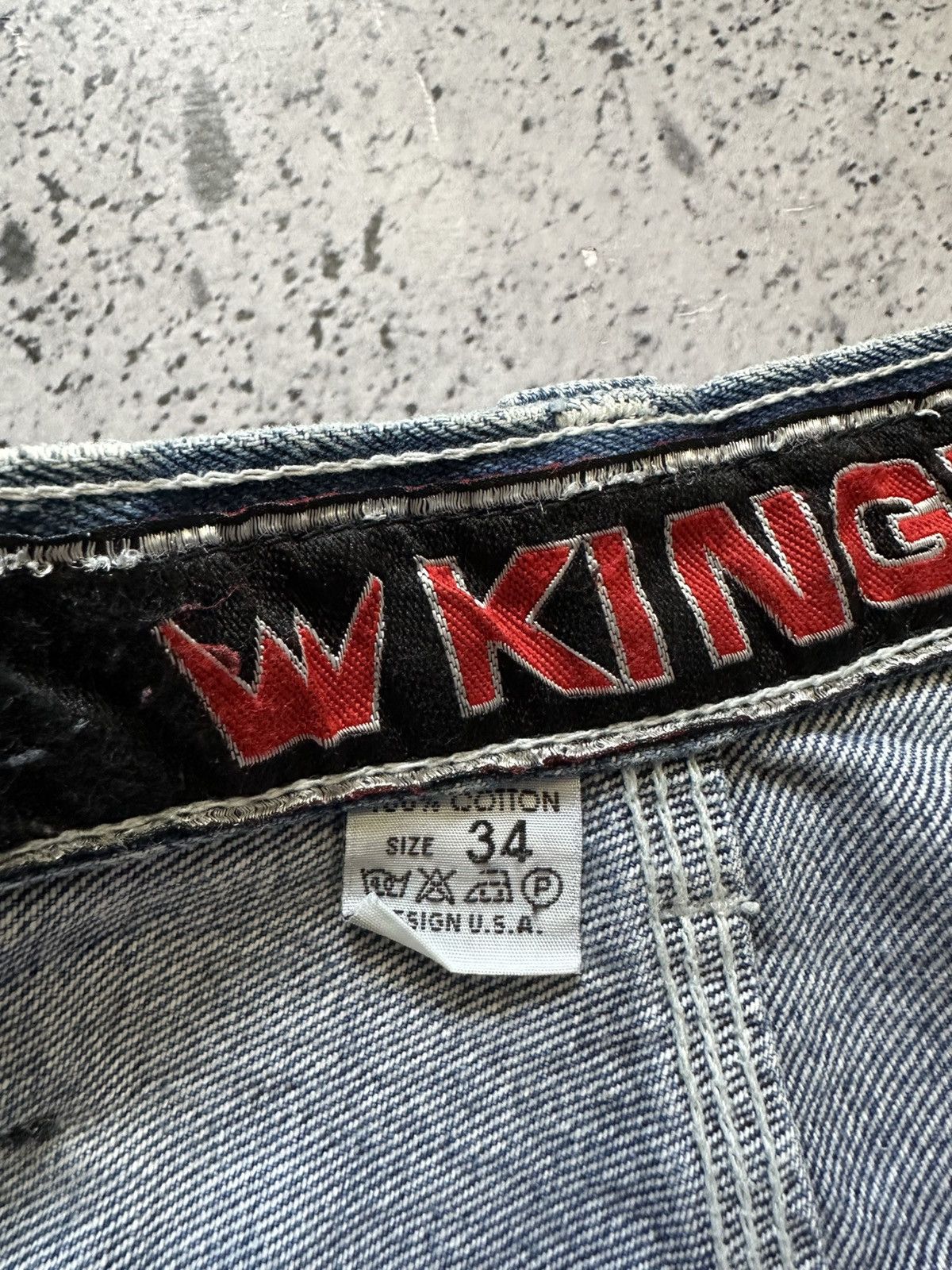JNCO × Vintage Vintage Kingz Urban Gear Jeans Denim Baggy Fit Rap Y2K USA Size US 34 / EU 50 - 8 Thumbnail