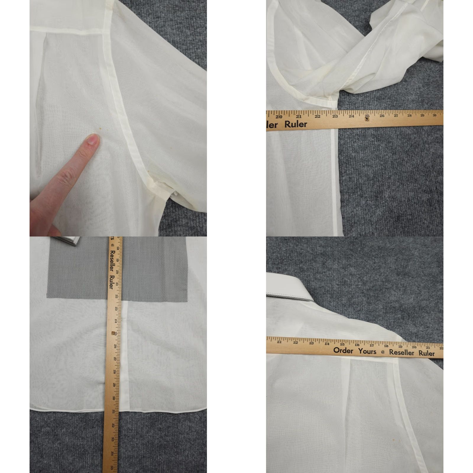Stefano Ricci Stefano Ricci Shirt Men 41 16 White Gray Button Up French Cuff Italy Cotton Dress Shirt, Formal, 100% Cotton, White, 31 in, Regular, Mens Size US L / EU 52-54 / 3 - 9 Thumbnail
