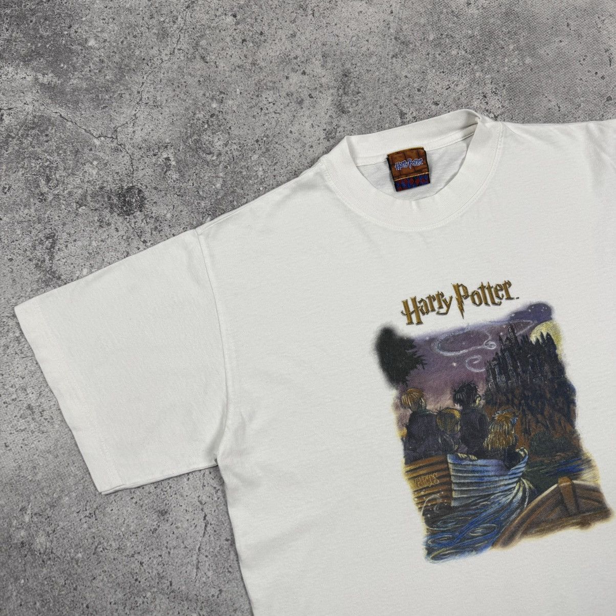 Vintage Vintage 2001 Harry Potter Sorcerer Stone Hogwarts T Shirt Size US M / EU 48-50 / 2 - 3 Thumbnail