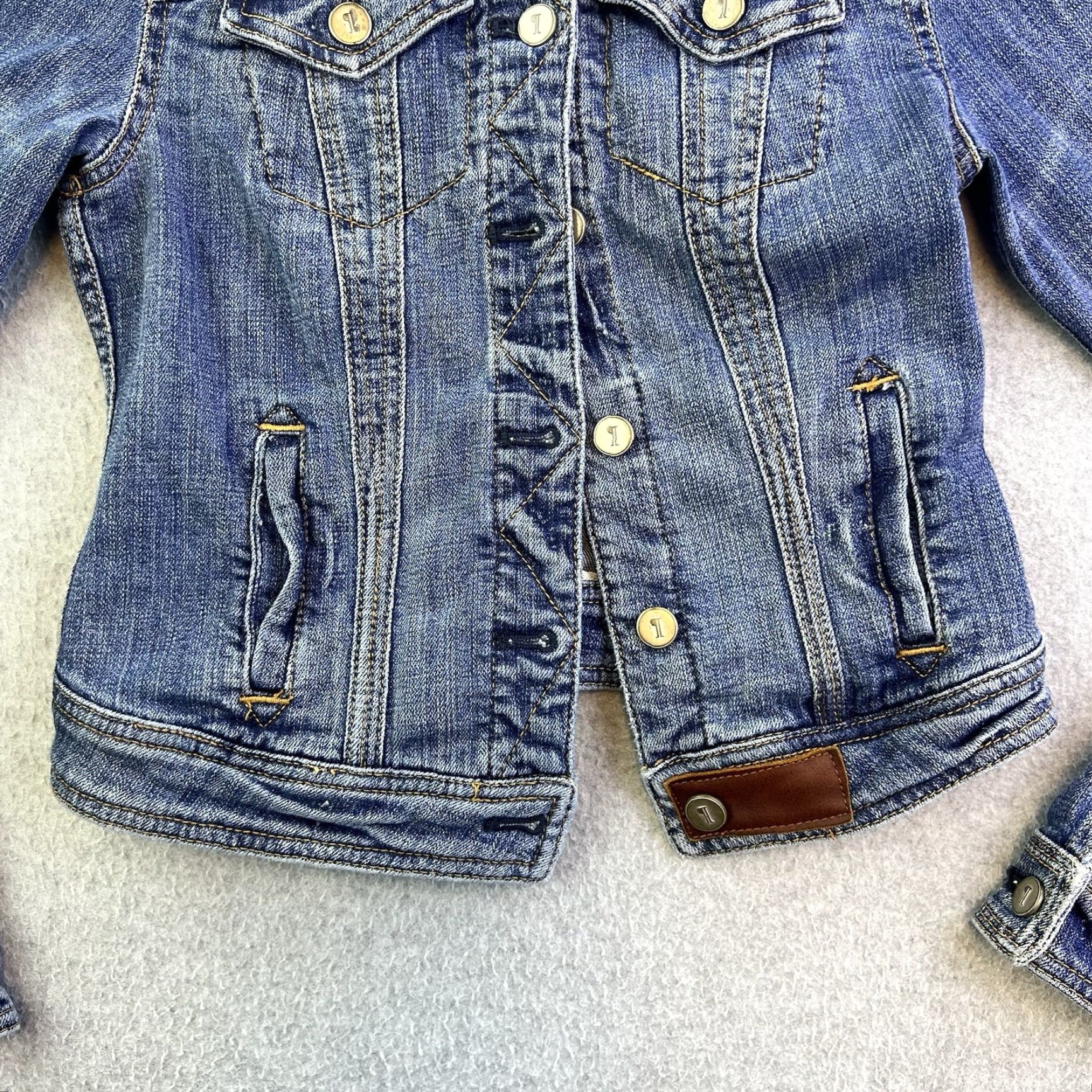 Vintage Pilcro Denim Jacket Womens XS Blue Button Front Casual Outdoor Jackets Size XS / US 0-2 / IT 36-38 - 7 Thumbnail