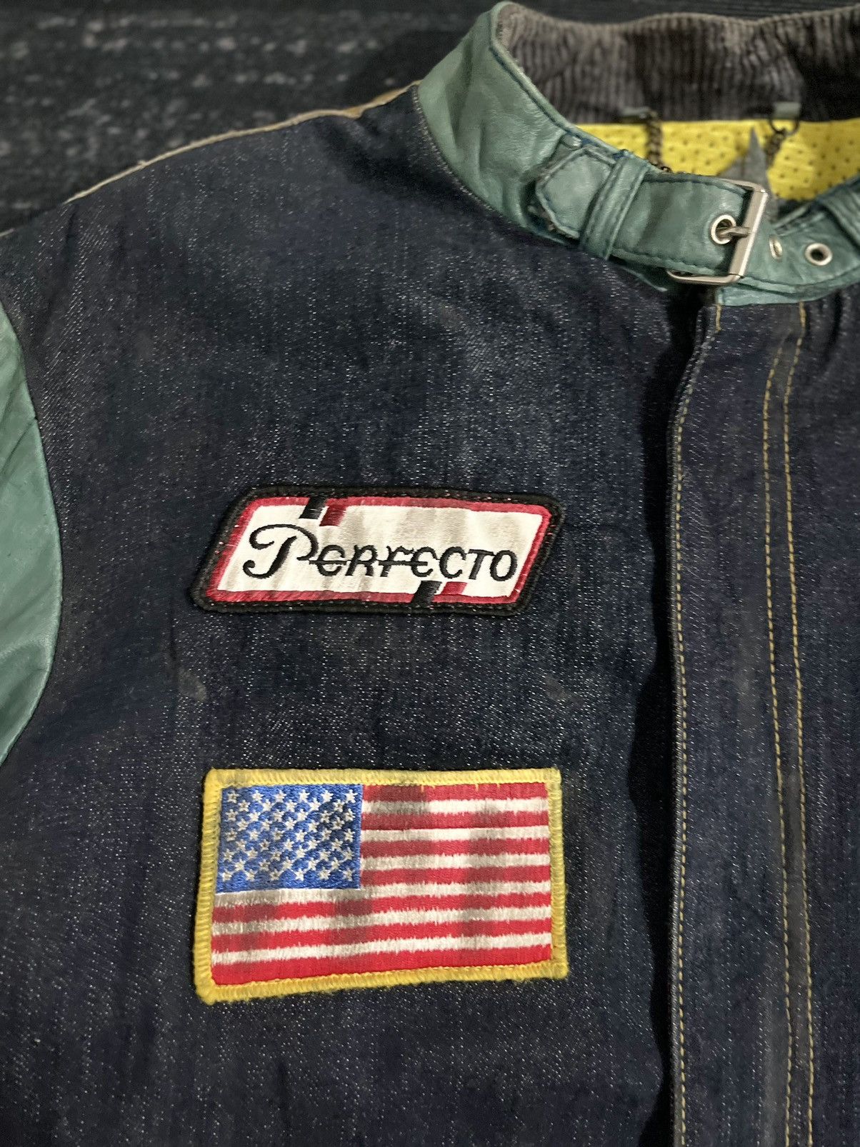 Schott Vintage Schott Leather Denim Motorcycle Jacket Size US L / EU 52-54 / 3 - 9 Thumbnail