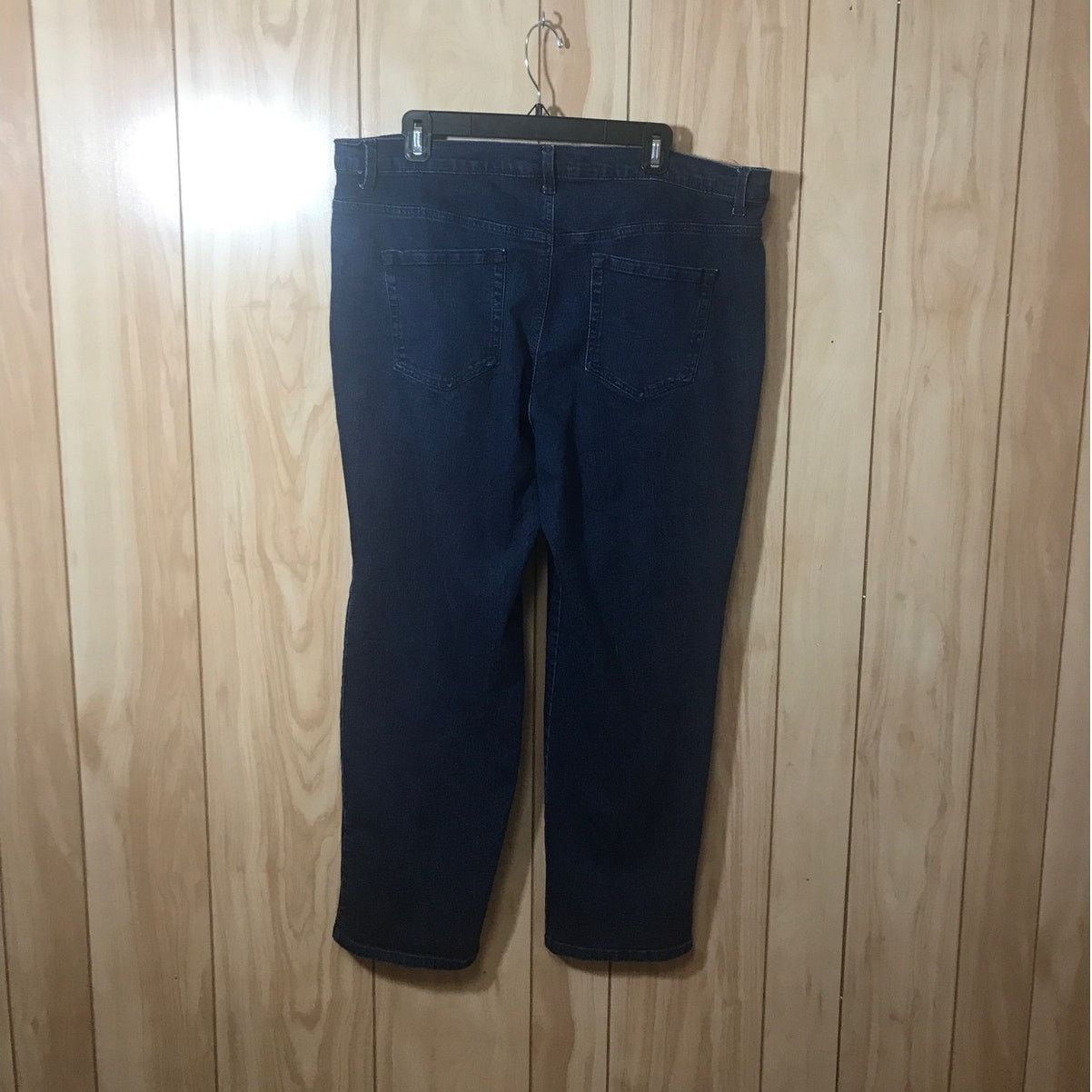 Gloria Vanderbilt Gloria Vanderbilt Amanda Black Denim High-Rise Jean 18W Size 40" / US 18 - 2 Thumbnail