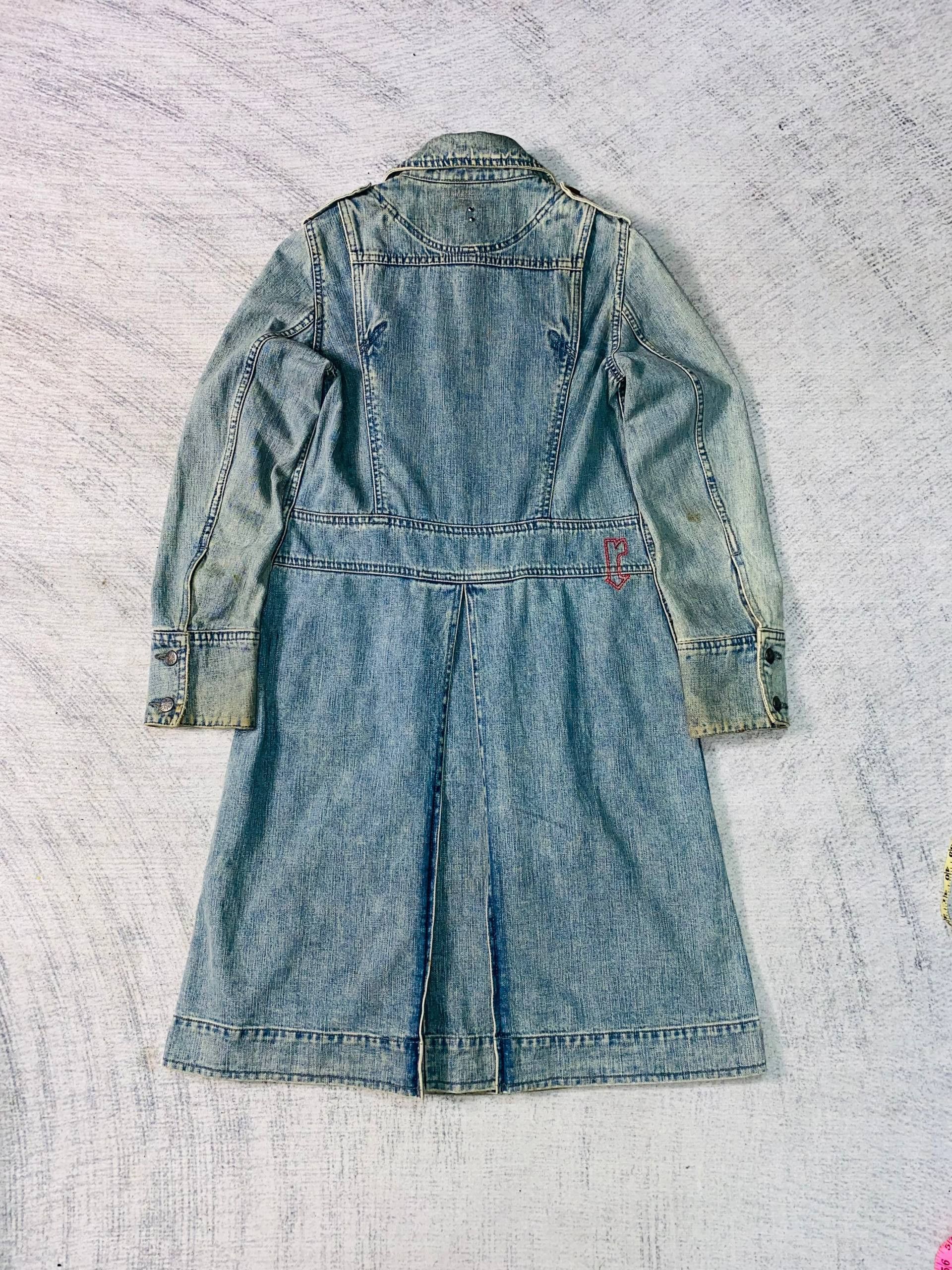 Roen Roen Rugged Denim Long Jacket Size S / US 4 / IT 40 - 9 Thumbnail