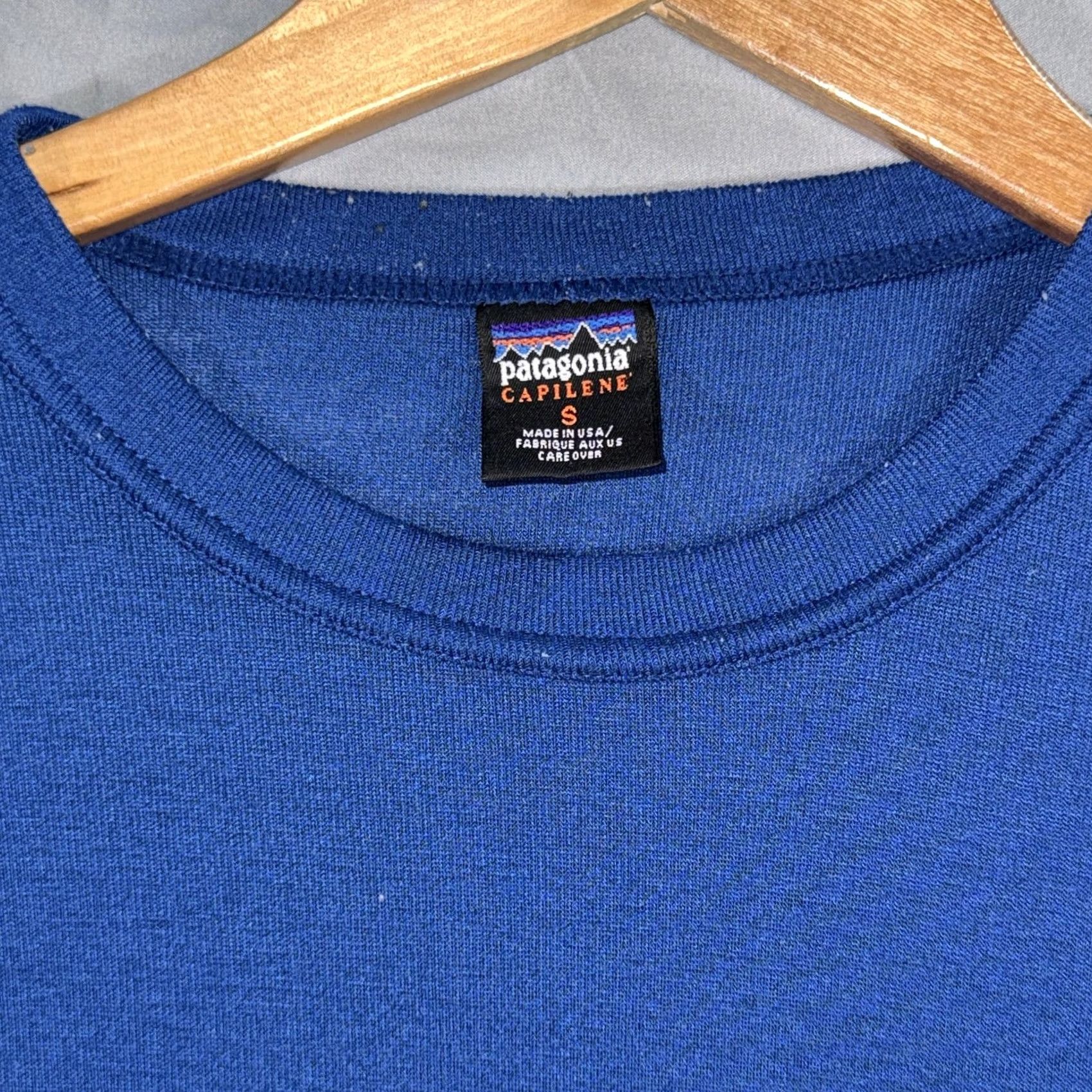 Patagonia VINTAGE Patagonia Capilene Shirt Mens S Blue Long Sleeve Base Layer USA Size US S / EU 44-46 / 1 - 3 Thumbnail