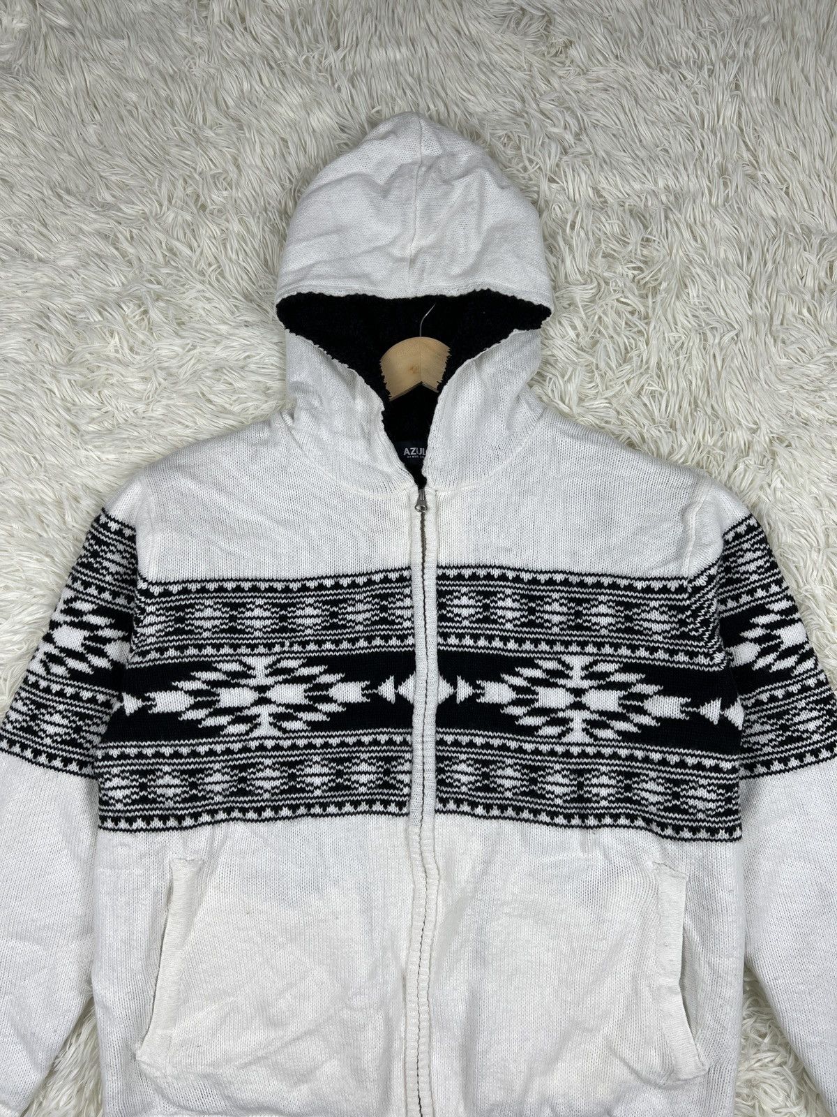 Designer × Japanese Brand AZUL BY MOUSSY | CHIMAYO QUILTING KNIT BLOUSON Size US L / EU 52-54 / 3 - 6 Thumbnail