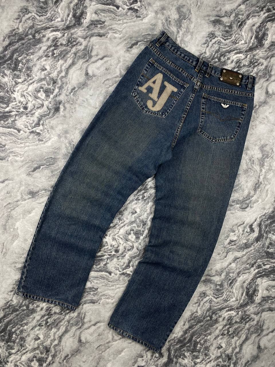 Armani Vintage Armani Denim Baggy Jeans Size US 34 / EU 50 - 1 Thumbnail