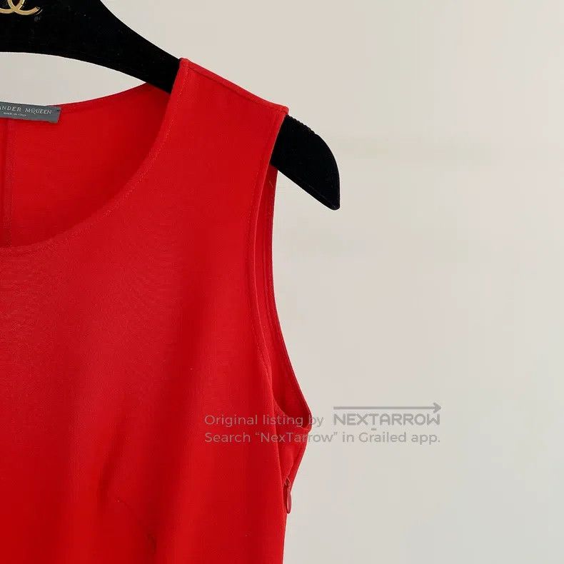 Alexander McQueen Alexander Mcqueen Red sleeveless top Size XS / US 0-2 / IT 36-38 - 3 Thumbnail