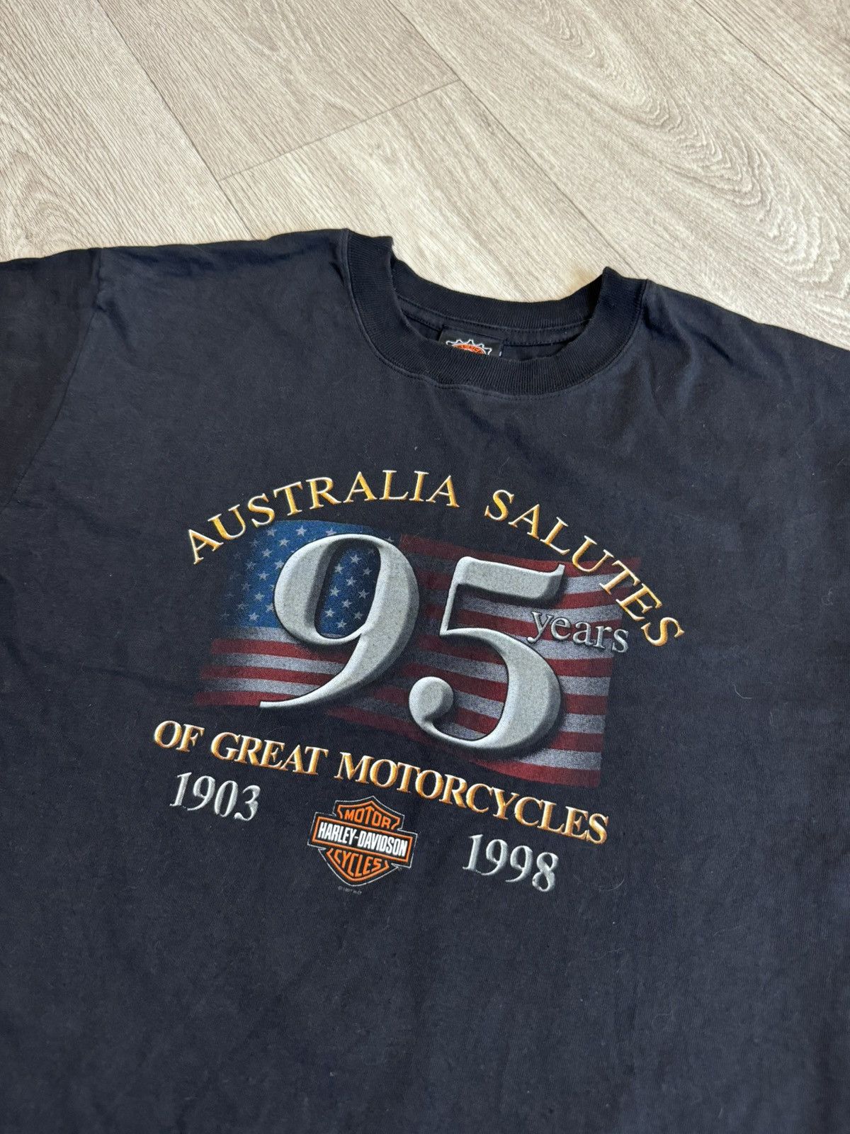 Harley Davidson 🔷Vintage Harley Davidson T-shirt 90s🔷 Size US XL / EU 56 / 4 - 3 Thumbnail