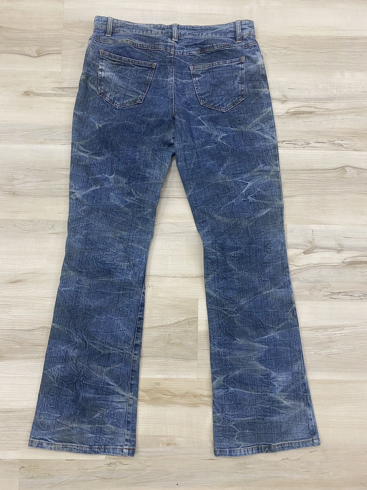Hysteric Glamour × If Six Was Nine × Le Grande Bleu (L.G.B.) Joky Gal Flared Distressed Jeans Size US 32 / EU 48 - 2 Thumbnail
