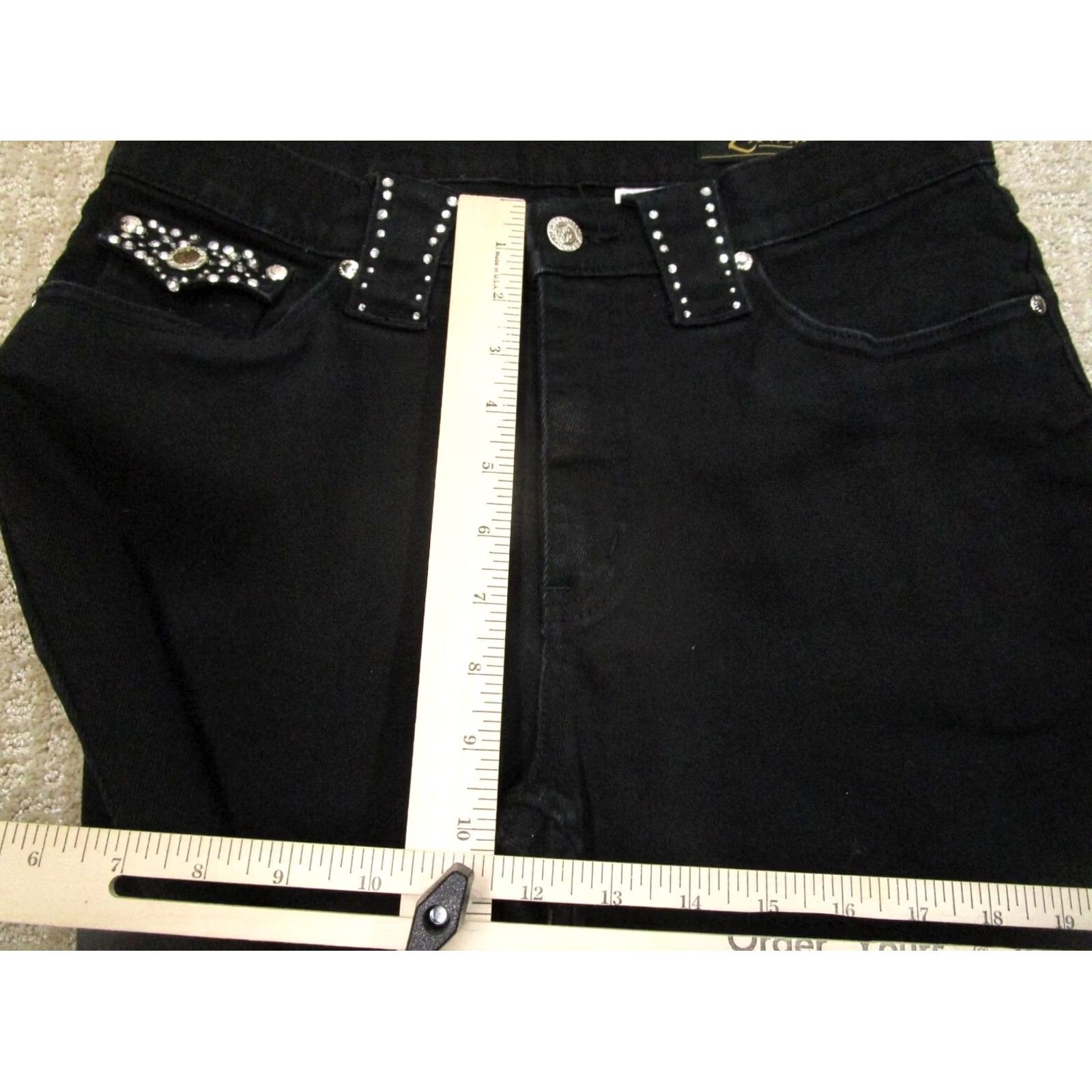 Vintage VINTAGE Lawman Jeans Women 29 Black High Rise Bootcut Pants 90s Southwestern Cowboy Retro Denim Regular Women’s Jeans Size 29" - 7 Thumbnail