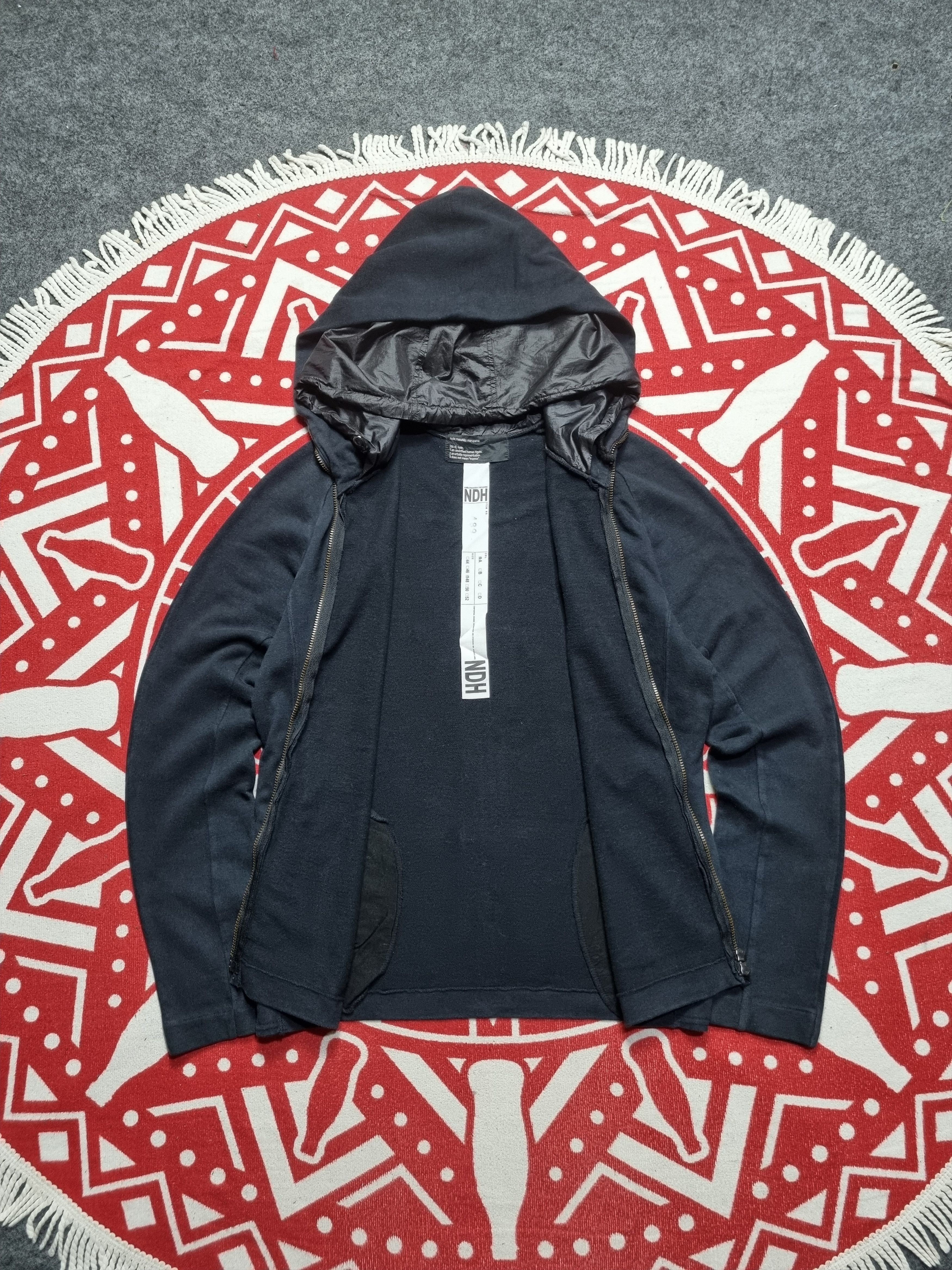 Nude: Masahiko Maruyama Nude: Masahiko Maruyama Dark Blue Zip Up Double Hoodie Size US L / EU 52-54 / 3 - 3 Thumbnail