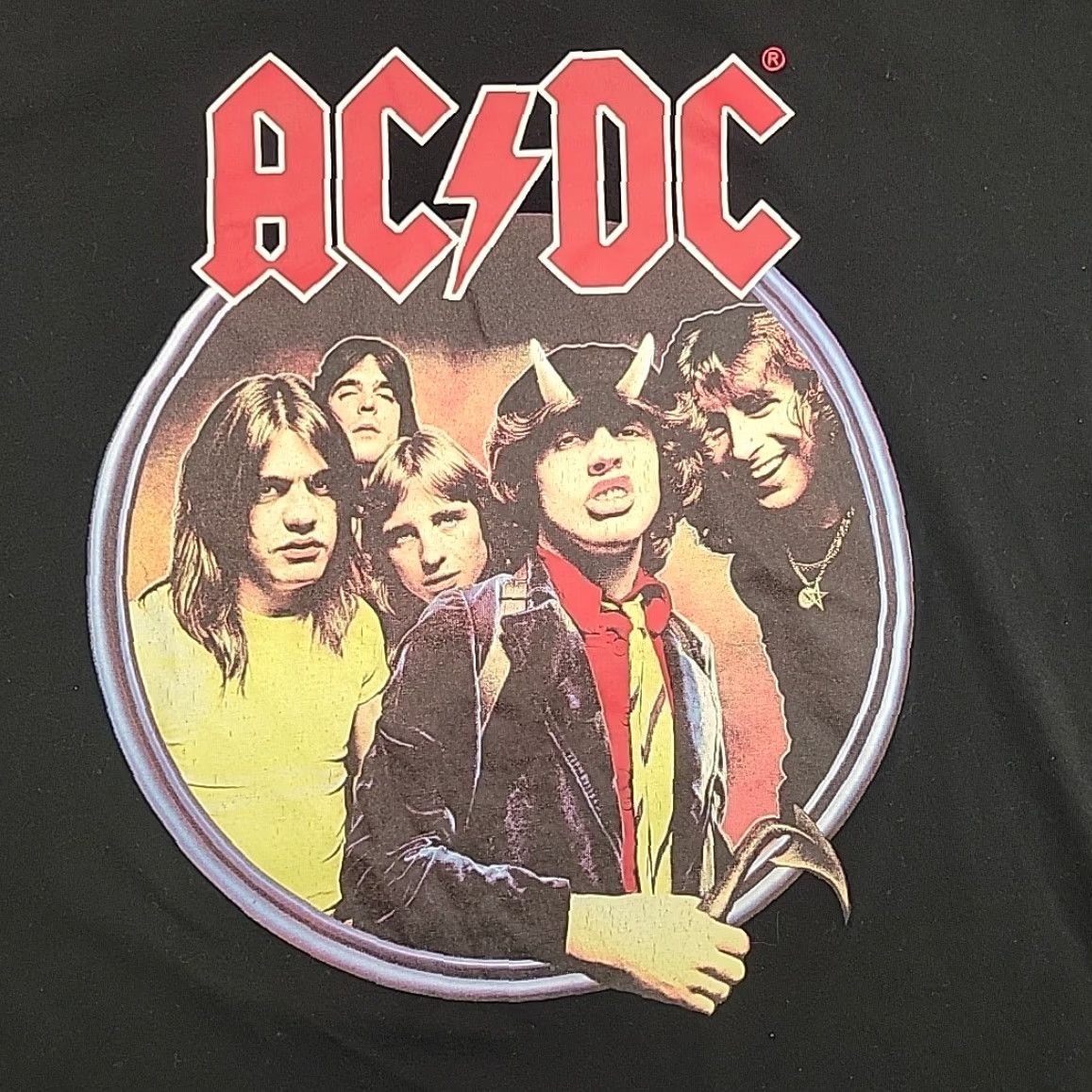 Etro ACDC Shirt Mens 2XL Black 70s 80s Heavy Metal Highway to Hell TEE Shirt Vintage Mens (if allowed) Size US XXL / EU 58 / 5 - 2 Thumbnail