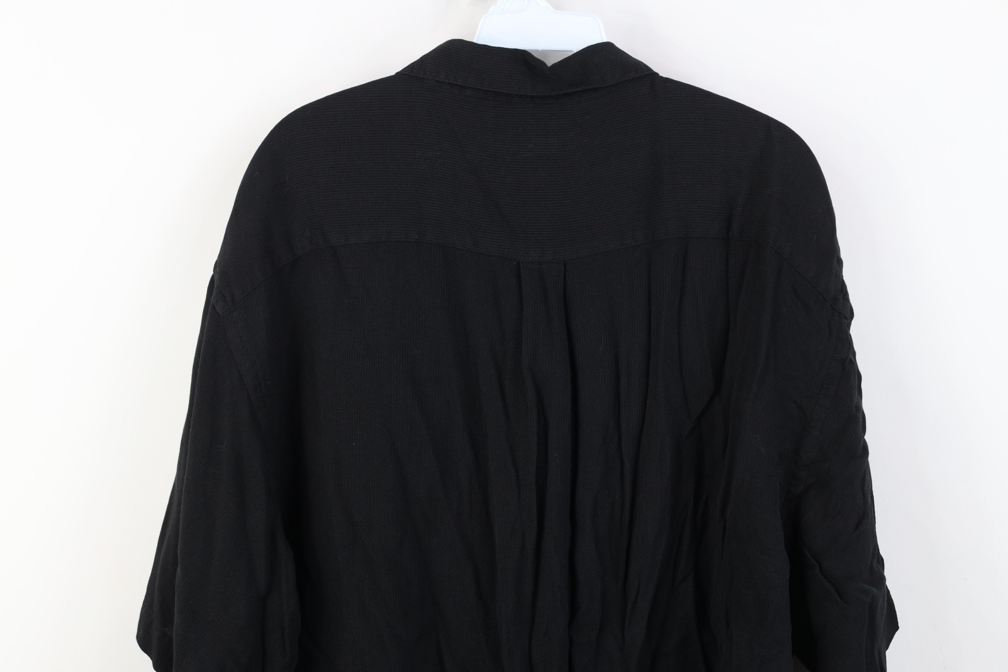 Vintage Vintage 90s Streetwear Knit Baggy Collared Button Shirt Size US XL / EU 56 / 4 - 11 Thumbnail