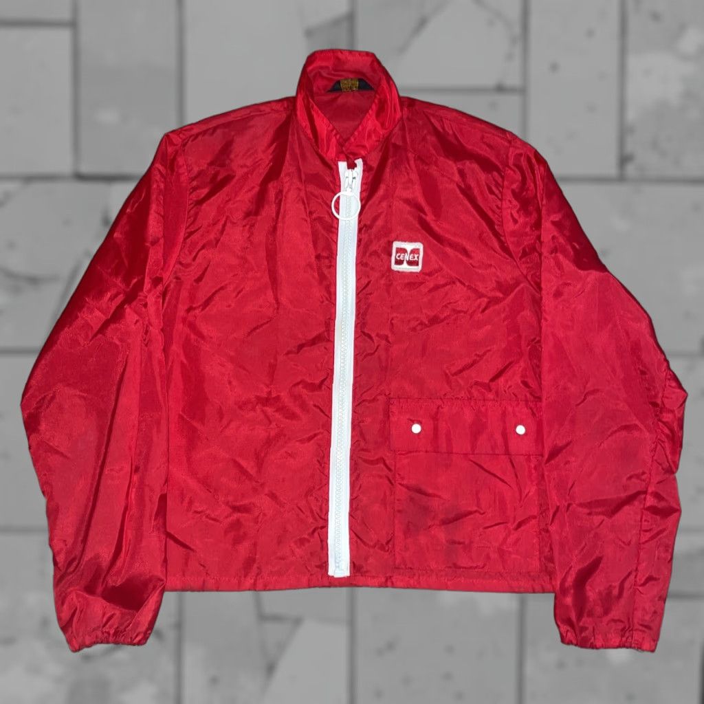 Vintage VINTAGE Red Jacket Jacket Women XL Red Lightweight Zipper ProtExall cenex VTG Size XL / US 12-14 / IT 48-50 - 1 Thumbnail