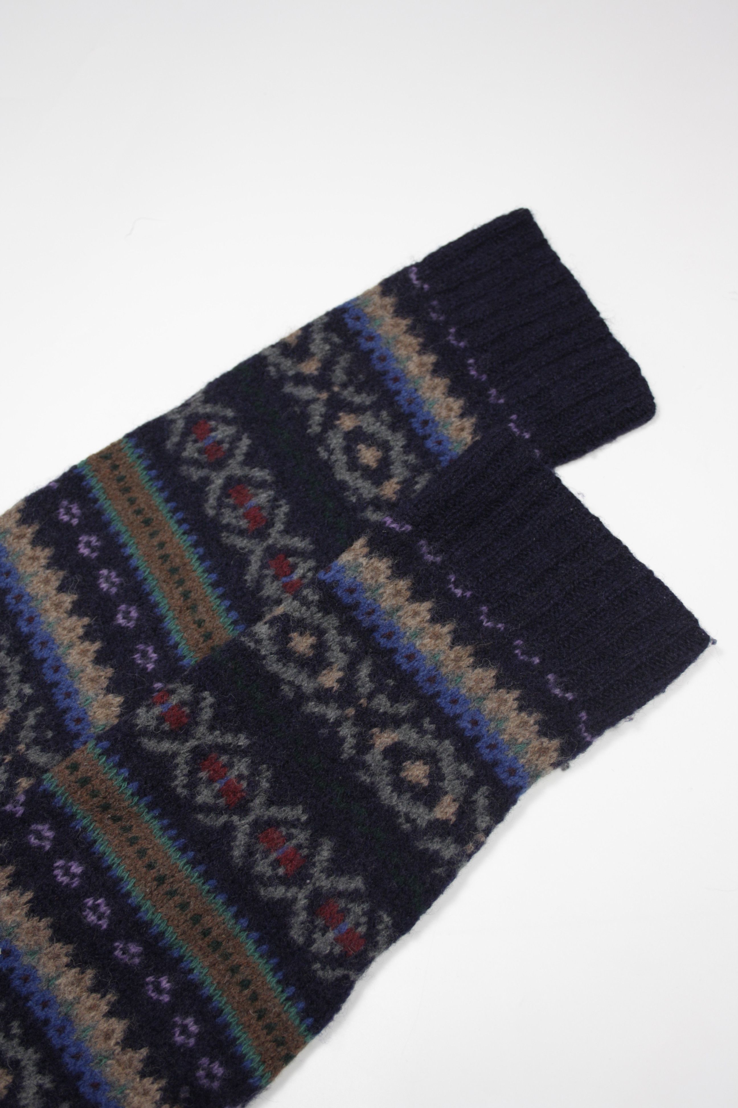 Polo Ralph Lauren × Vintage Polo 90s Vintage Fair Isle Turtleneck Wool Hand Knit Sweater Size US XL / EU 56 / 4 - 8 Thumbnail