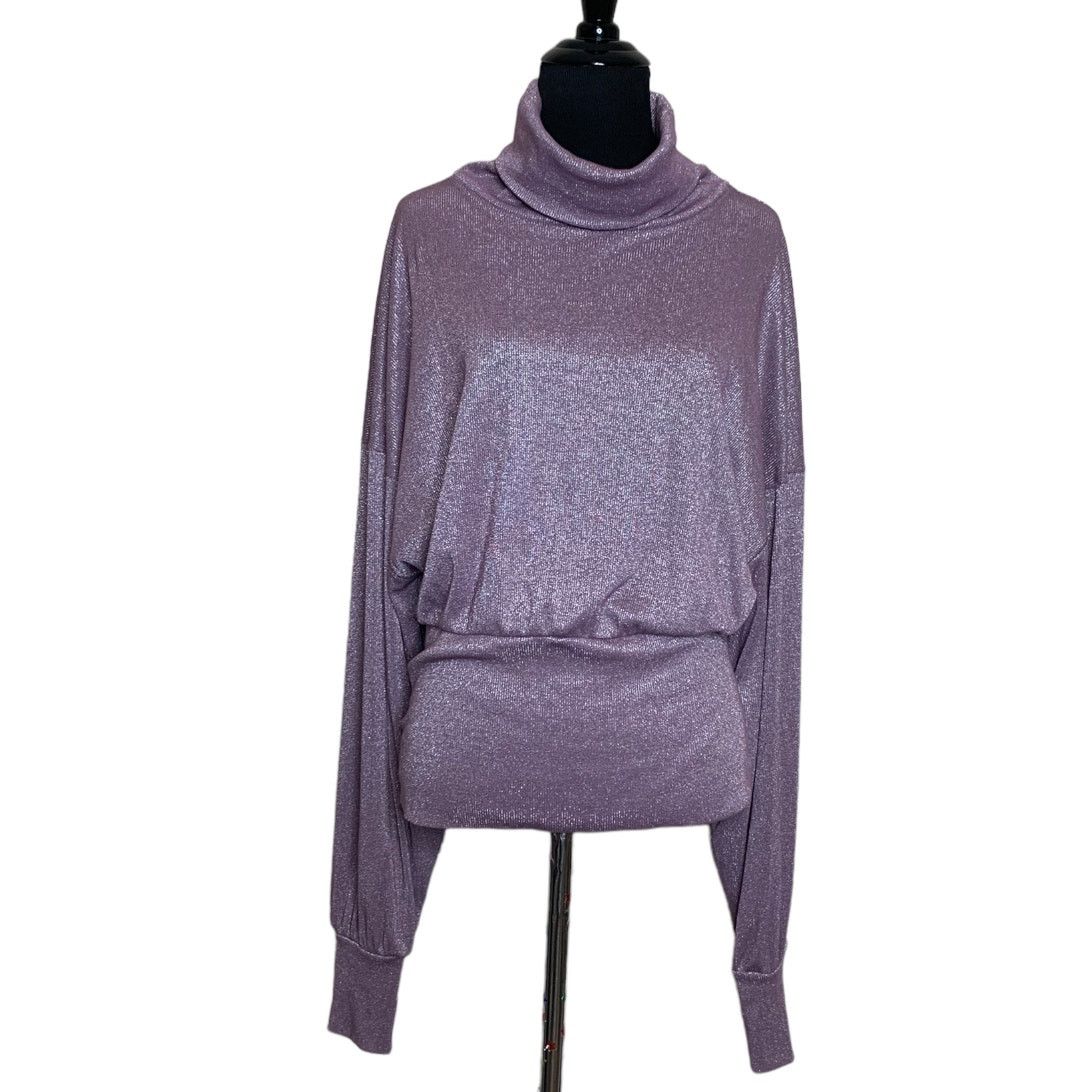 Free People Free People Glam Metallic Purple Knit Sweater Top Size M Size M / US 6-8 / IT 42-44 - 9 Thumbnail