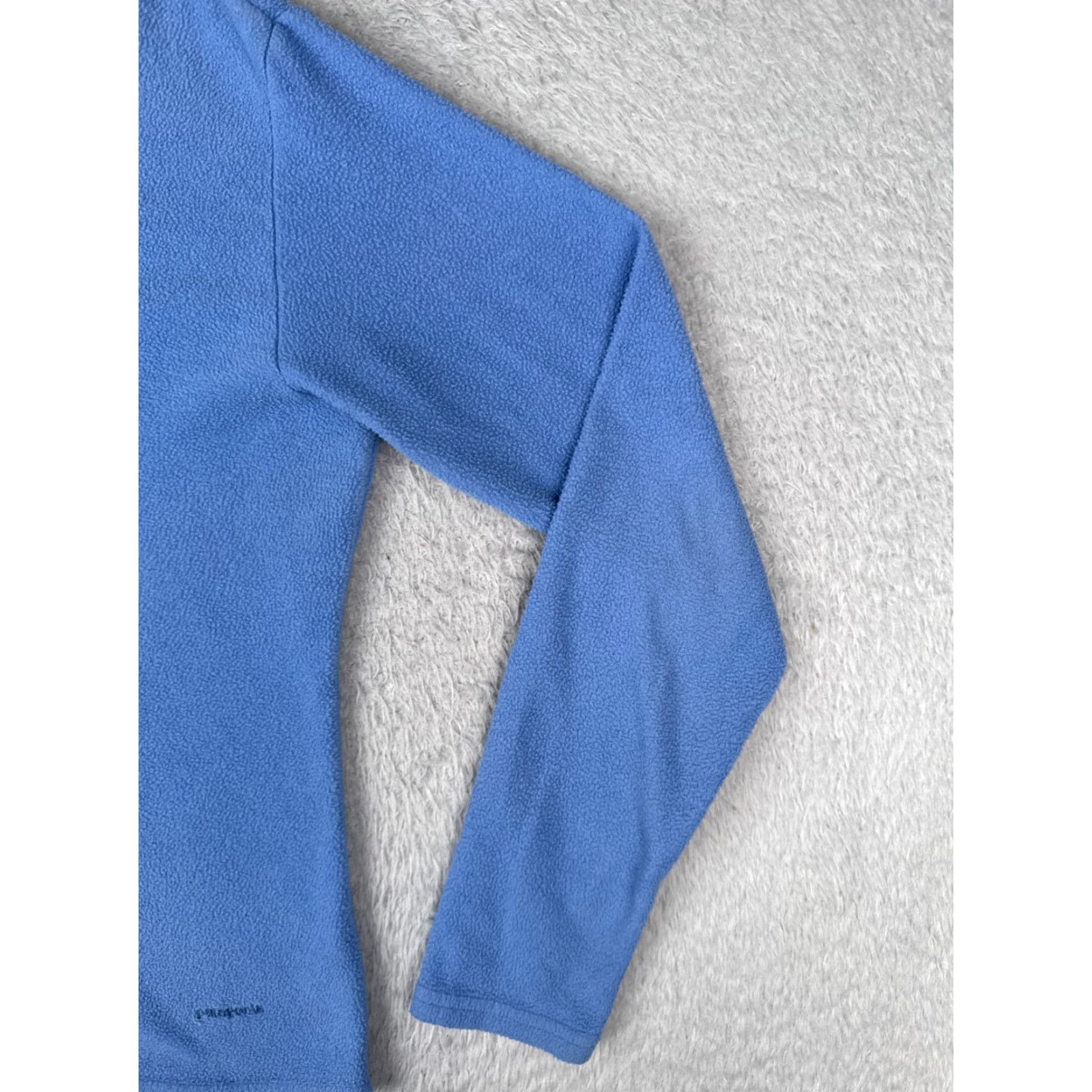 Patagonia Patagonia Sweater Womens M Blue 1/4 Zip Mock Neck Fleece Capilene Polyester Pullover Size M / US 6-8 / IT 42-44 - 2 Thumbnail