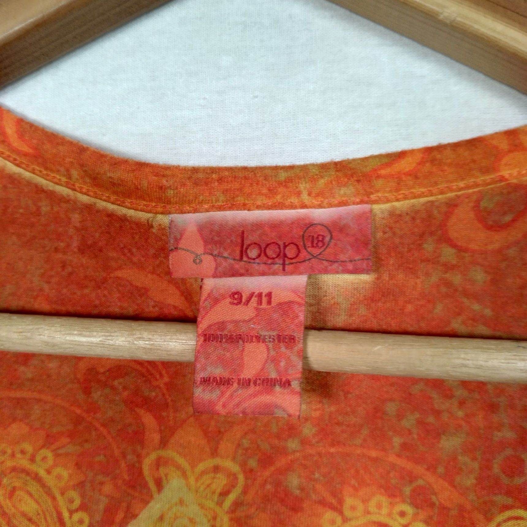 Vintage Loop 18 Shirt 9/11 Orange Yellow Graphic Geometric Print Studded Vintage Y2K Size US M / EU 48-50 / 2 - 5 Thumbnail