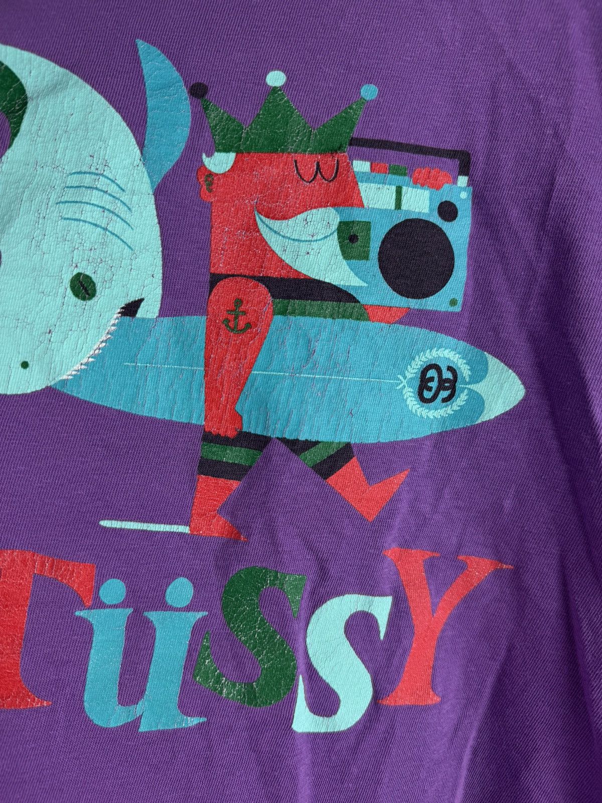 Stussy Stussy x King Surfer 'Purple' T-Shirt Size US L / EU 52-54 / 3 - 6 Thumbnail