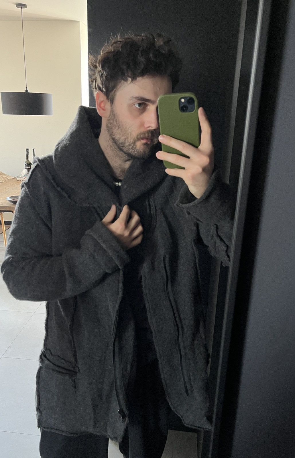 Other Milieu Norwegian Avant Garde Heavy Deconstructed Wool Coat Size US L / EU 52-54 / 3 - 19 Thumbnail