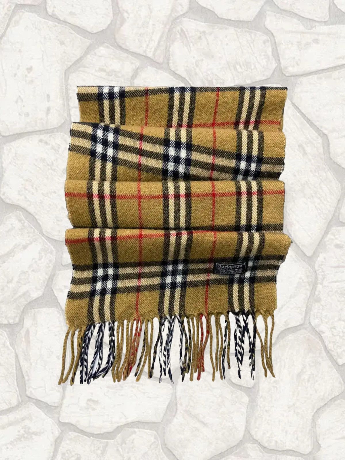 Burberry × Vintage Vintage Burberrys Nova Check Cashmere Muffler Scarf Size ONE SIZE - 3 Thumbnail