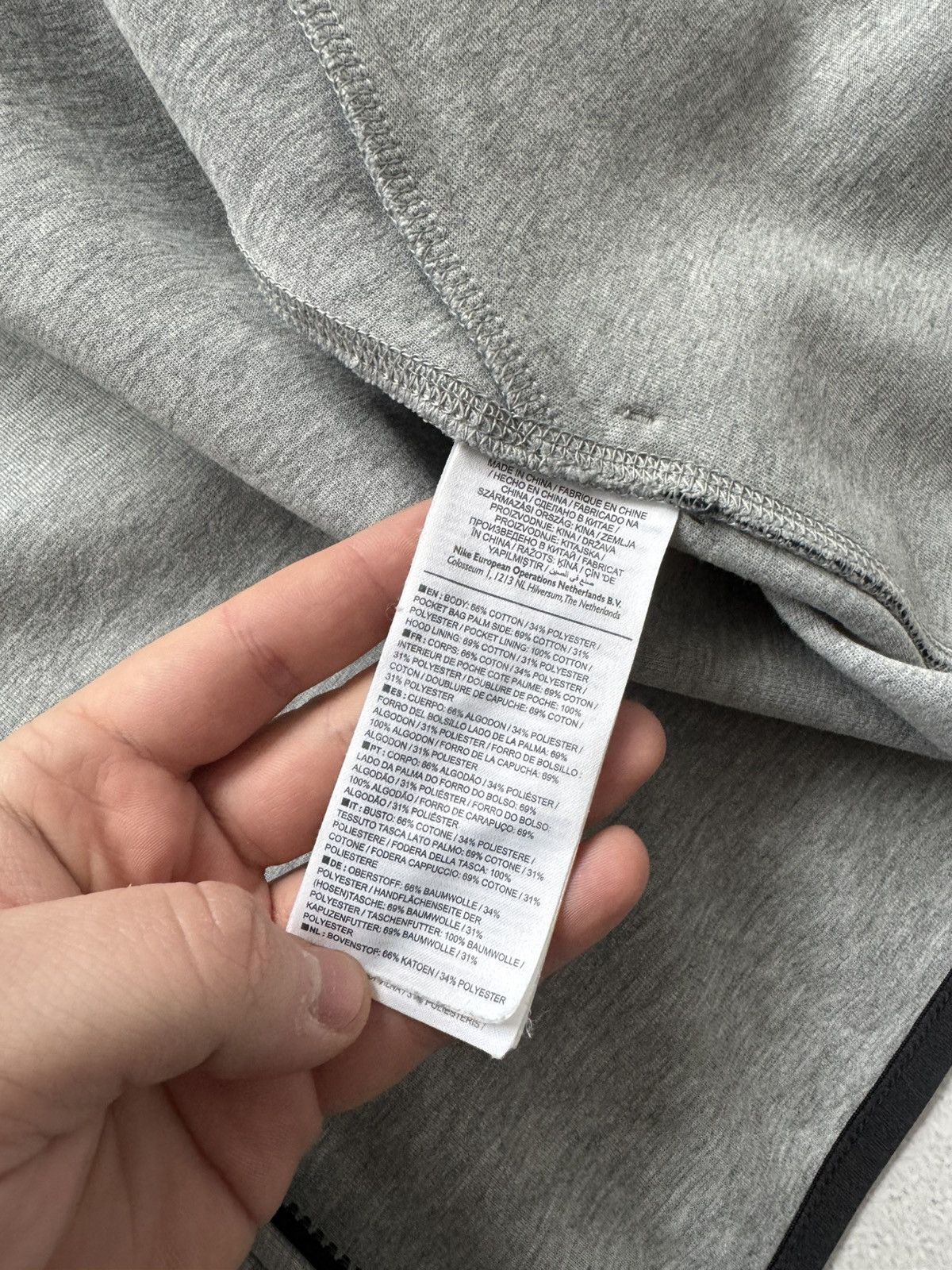 Nike × Vintage Nike Tech Fleece Grey Zip Hoodie Drill Y2K Sportswear Size US M / EU 48-50 / 2 - 9 Thumbnail
