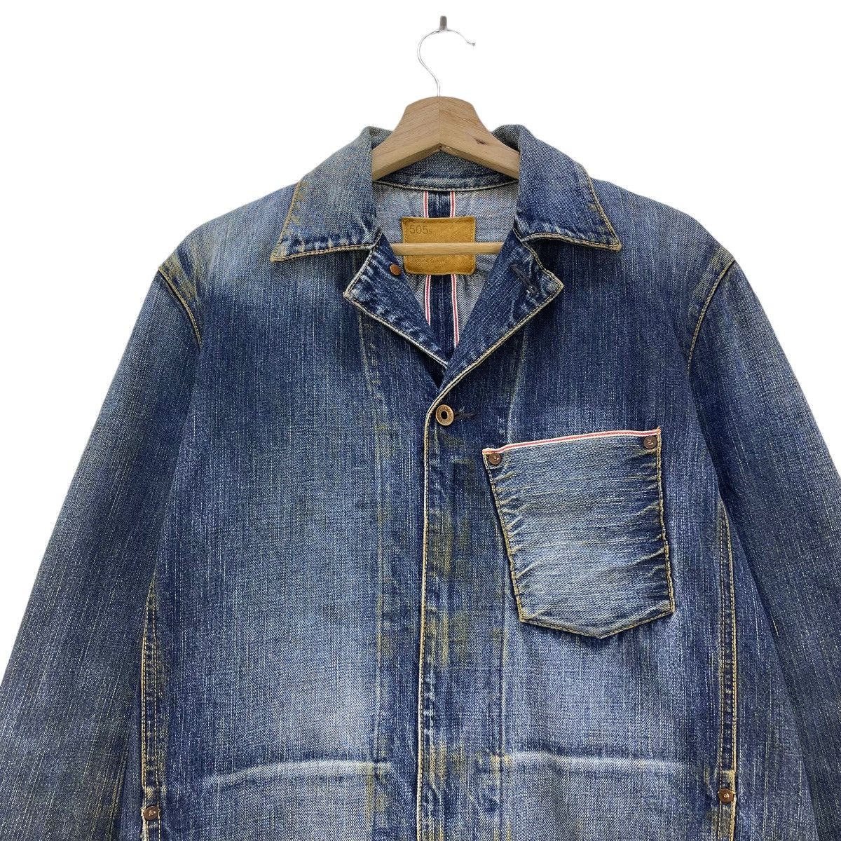 Edwin 🔥Vintage Edwin Lot 505 Selvedge Jacket Size US S / EU 44-46 / 1 - 5 Thumbnail