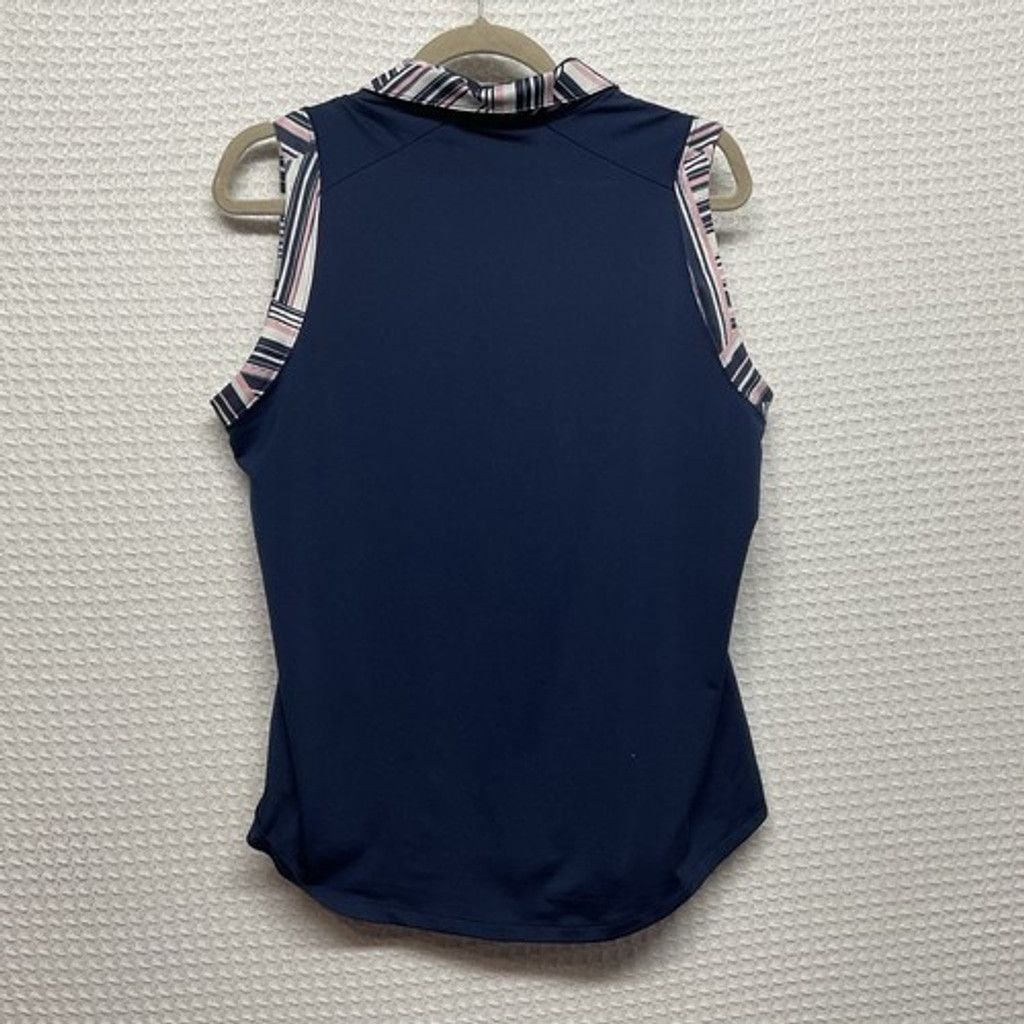 Adidas Adidas Navy Ultimate 365 Printed Polo Shirt Women Large Size L / US 10 / IT 46 - 8 Thumbnail