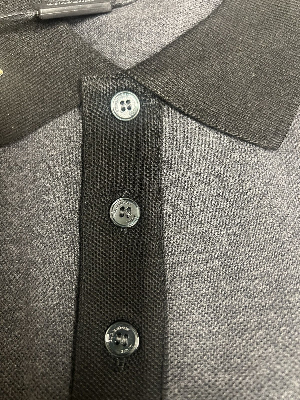 Burberry Burberry brit charcoal men’s contrast polo shirt size 2xl Size US XXL / EU 58 / 5 - 5 Thumbnail