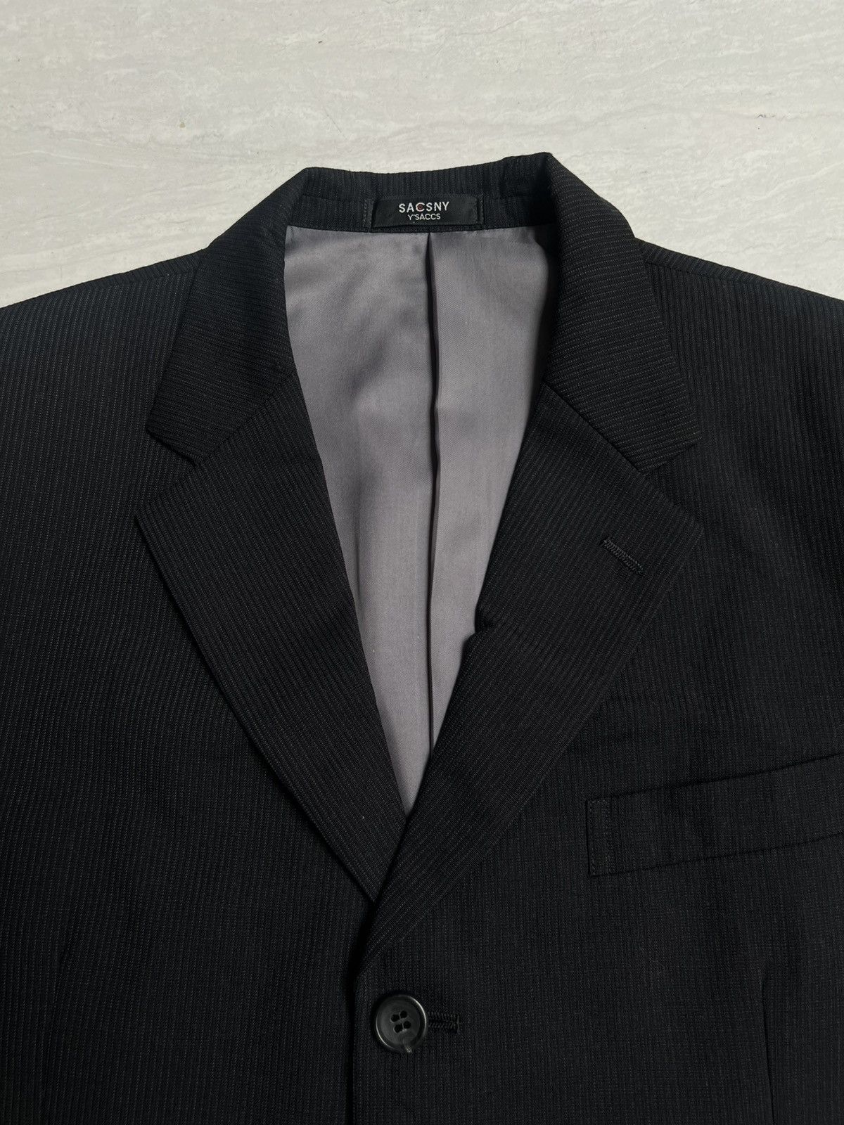 Yohji Yamamoto SACSNY Y’SACCS Yohji Yamamoto Striped Suit Size US S / EU 44-46 / 1 - 10 Thumbnail