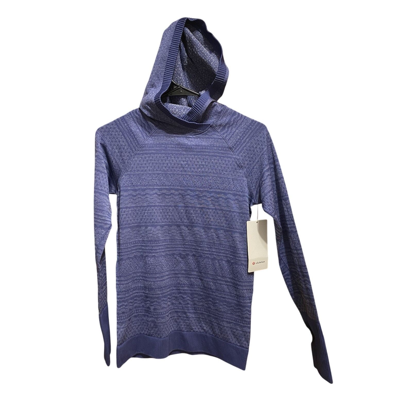 Lululemon Lululemon long sleeve hood blue loose workout NWT sz 8 Size M / US 6-8 / IT 42-44 - 1 Thumbnail