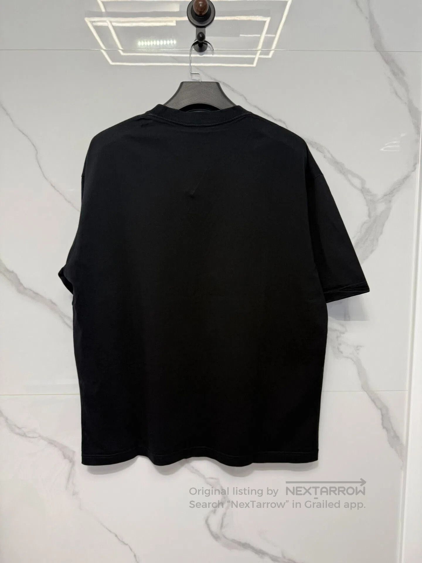 Balenciaga Balenciaga Black Logo Print Short Sleeve T. Size US M / EU 48-50 / 2 - 2 Thumbnail