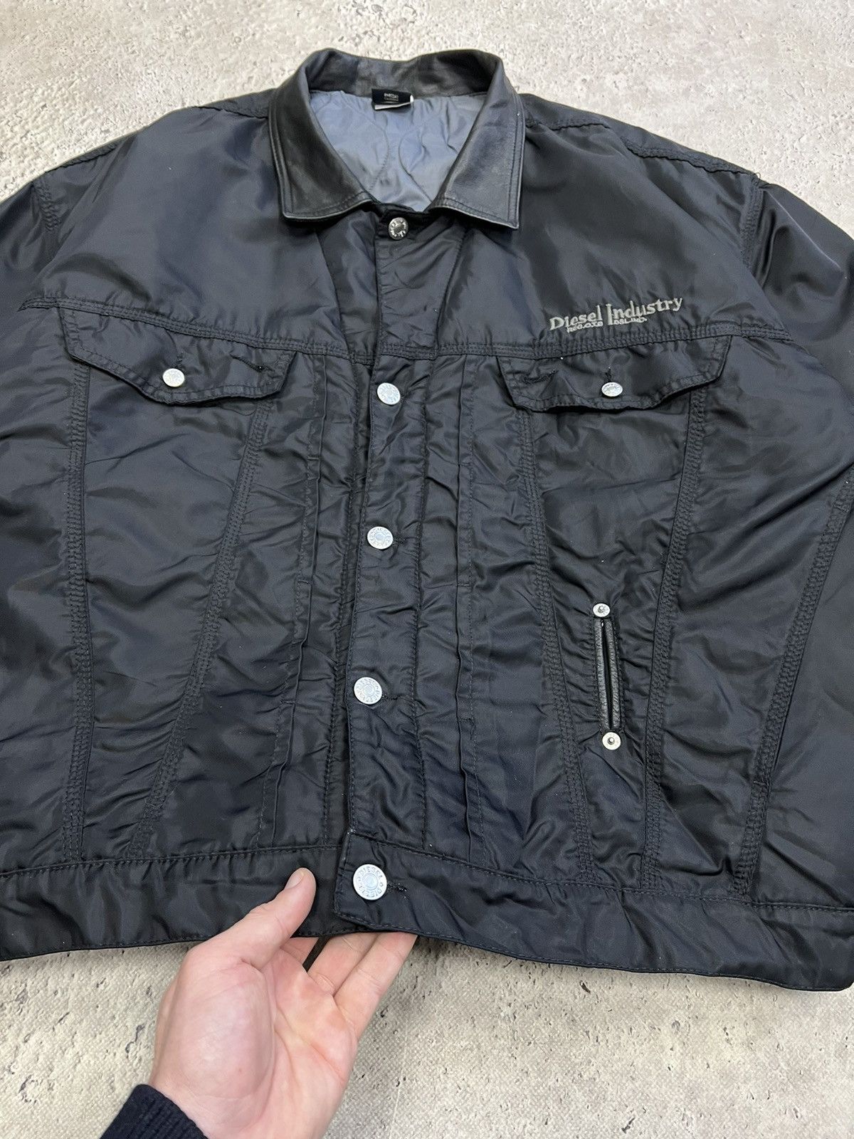 Diesel × Vintage Vintage 90s Diesel Denim Trucker Jacket Size US XL / EU 56 / 4 - 5 Thumbnail