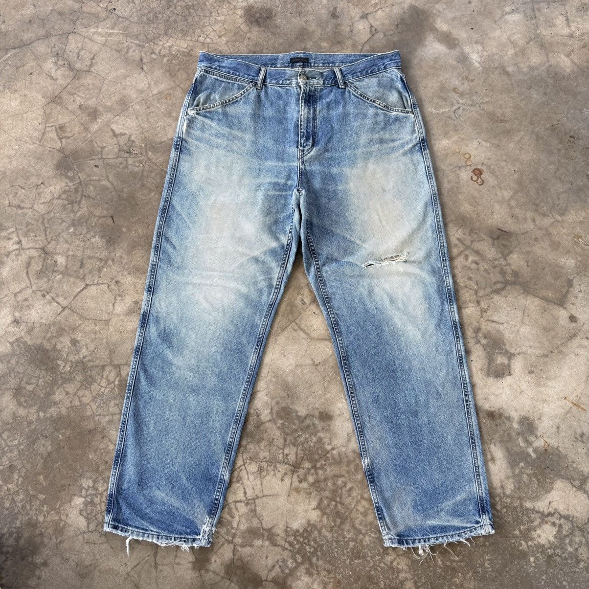 Japanese Brand W38 Vintage Japanese Mud Washer Faded Rusty Denim Jean Pants Size US 38 / EU 54 - 1 Thumbnail