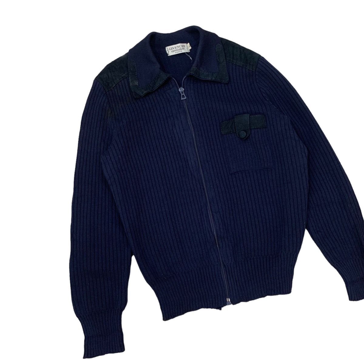 Givenchy 🔥Vintage Givenchy Wool Knit Zipper Jacket Size US S / EU 44-46 / 1 - 5 Thumbnail