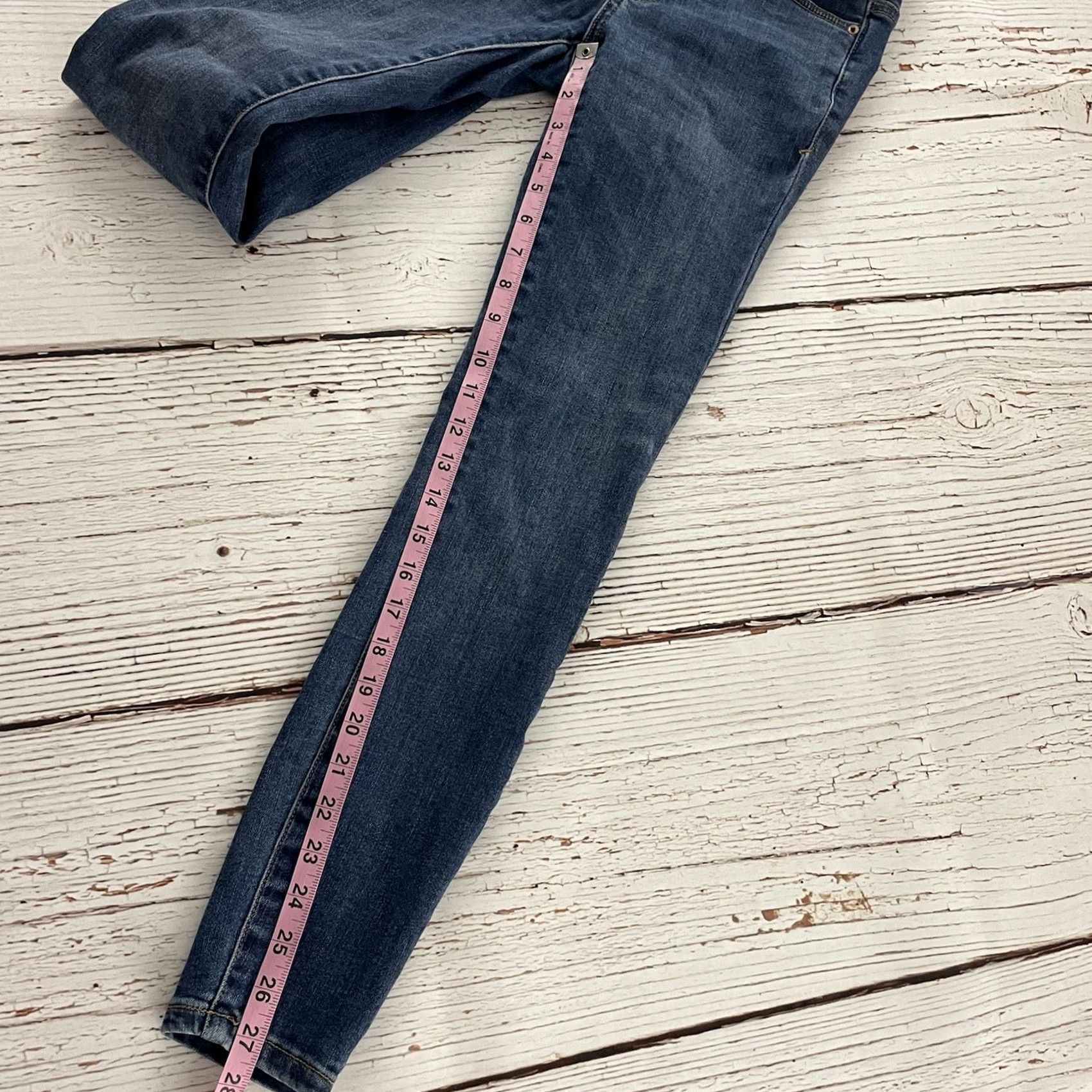 Vintage Pilcro Jeans Skinny Regular Medium Wash Denim 25 Womens Size 42" / US 20 - 6 Thumbnail