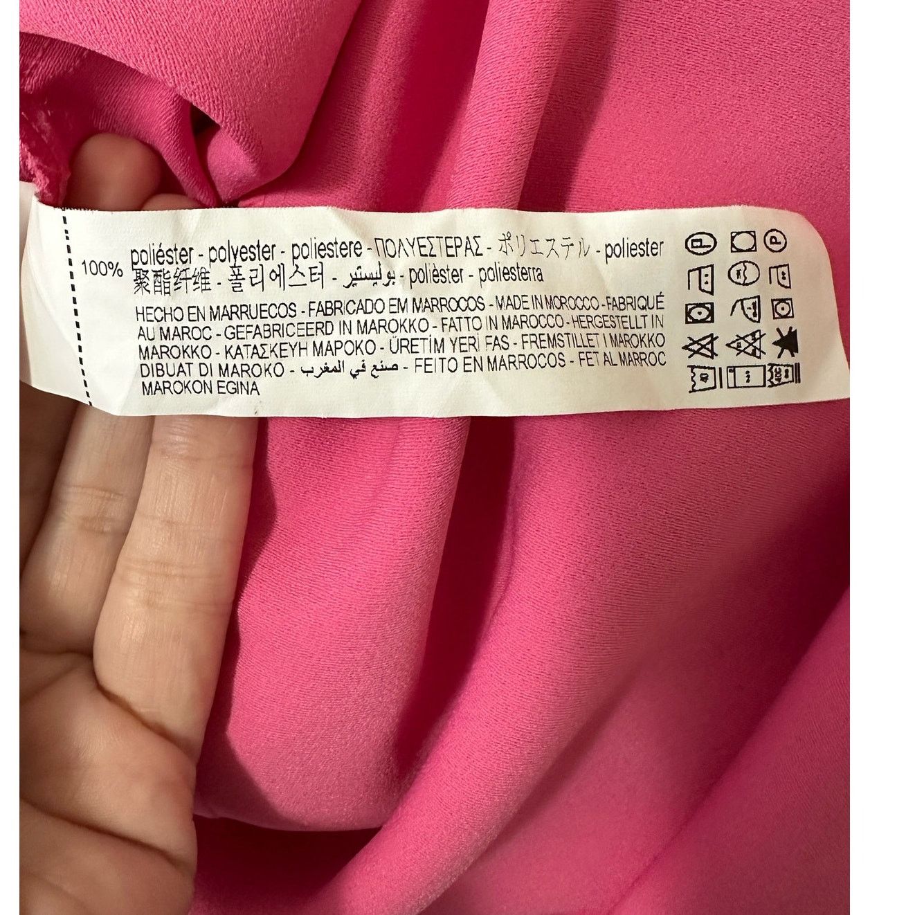 Zara Zara pink deep V neck crossed twist blouse size Medium Size M / US 6-8 / IT 42-44 - 4 Thumbnail