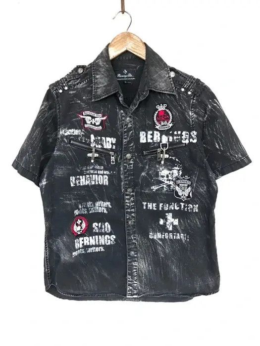 BERNINGS SHO Vintage Bernings Sho Seditionaries Punk Shirt Button Up Size US M / EU 48-50 / 2 - 1 Thumbnail