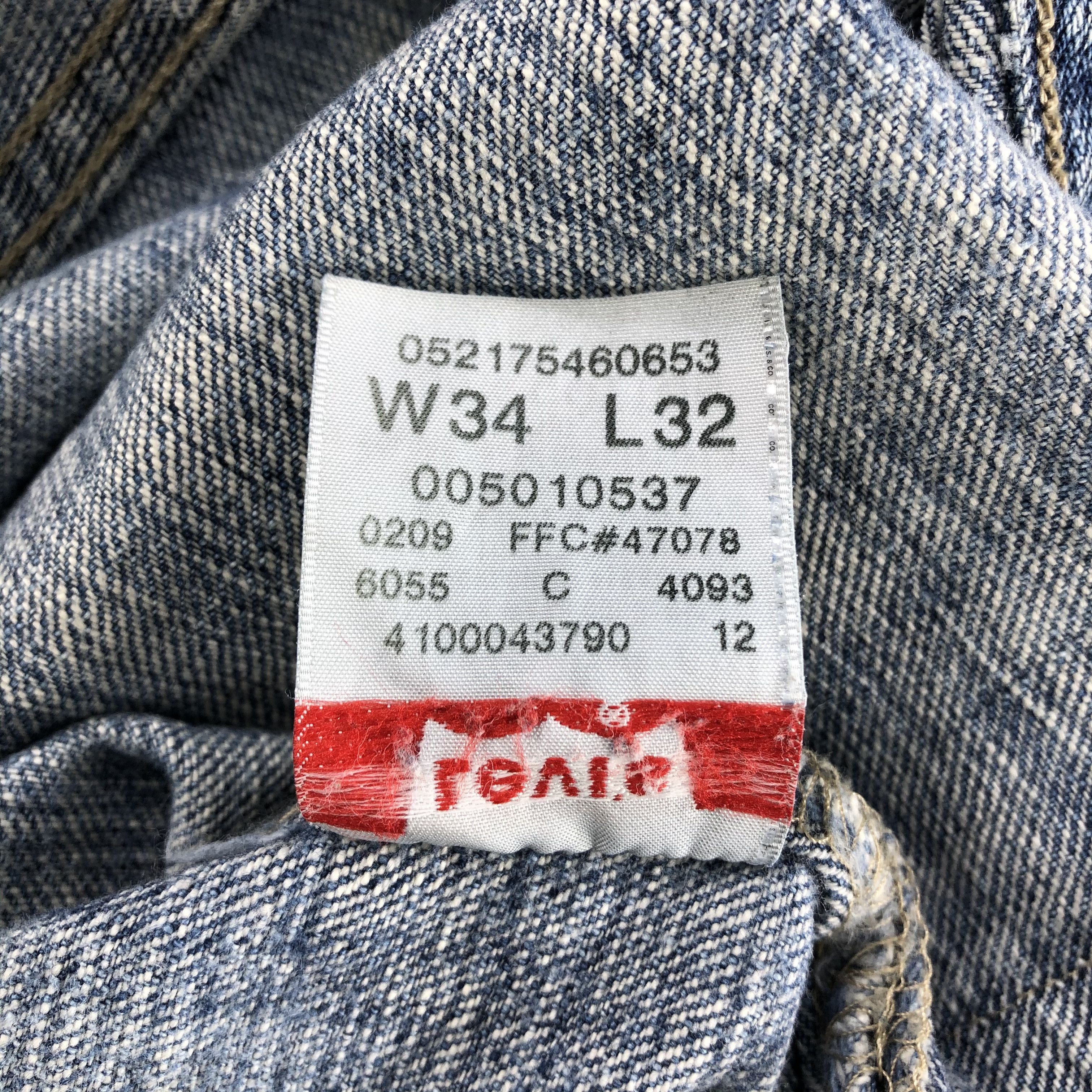 Levi's Vintage Light Wash Levis 501 Jeans-J1577 Size US 35 - 12 Thumbnail