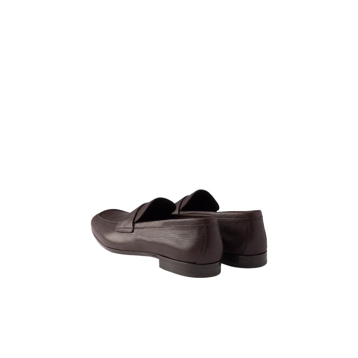 Prada PRADA $1350 Dark Brown Leather Loafers New/Authentic (Men's Size US 9.5 / EU 42-43 - 4 Thumbnail