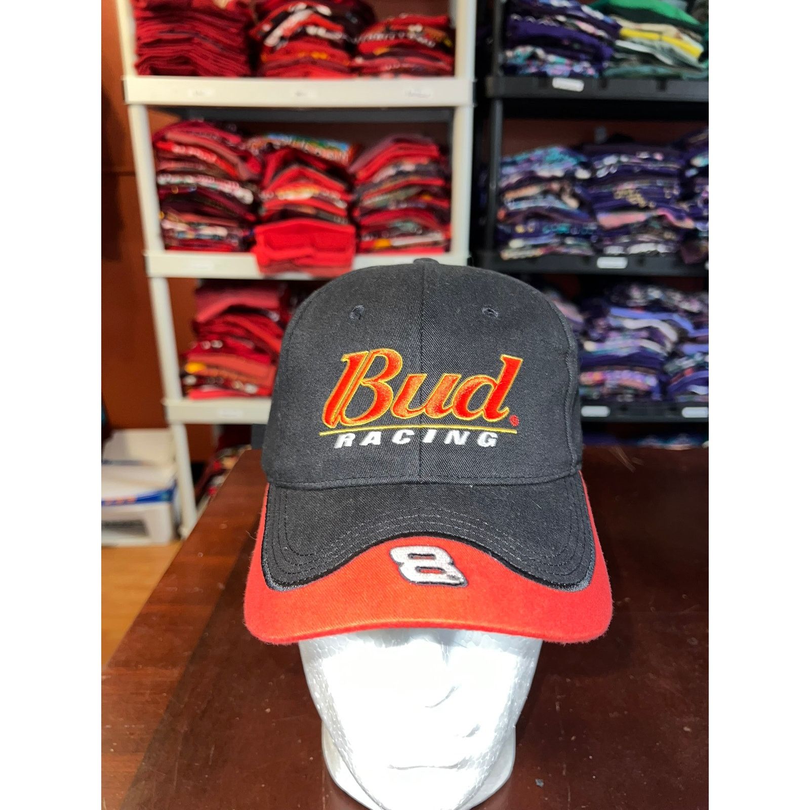 NASCAR Vintage Dale Jr Hat Nascar Bud Racing Black #8 Cap 2001 Size ONE SIZE - 1 Thumbnail