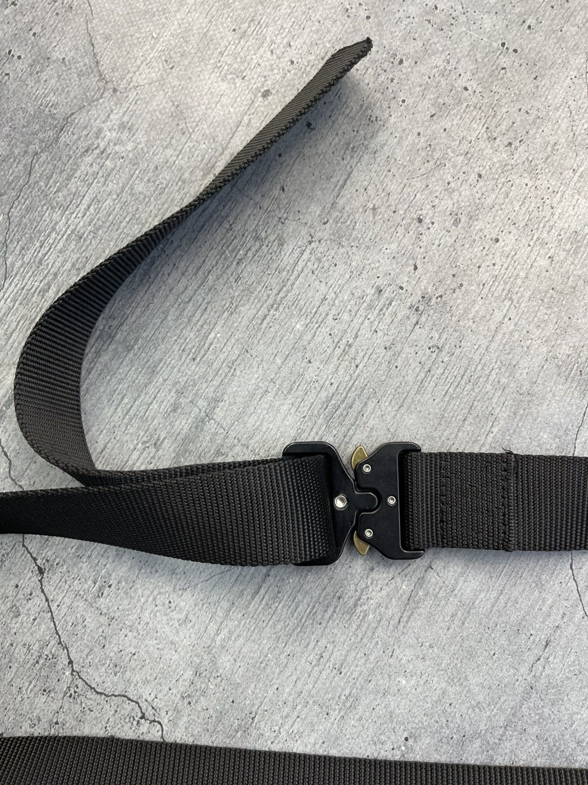 Japanese Brand Vintage alyx style cotton tactical belt Black metal buckle Size ONE SIZE - 6 Thumbnail