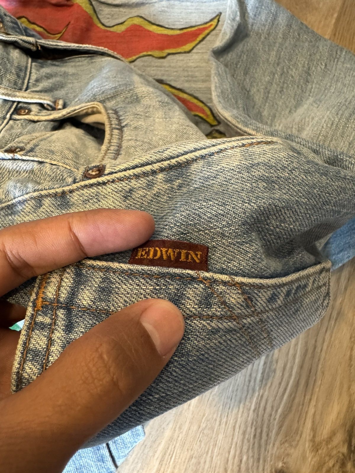 Edwin EDWIN CUSTOM PAINTED BAGGY JEANS Size US 30 / EU 46 - 6 Thumbnail
