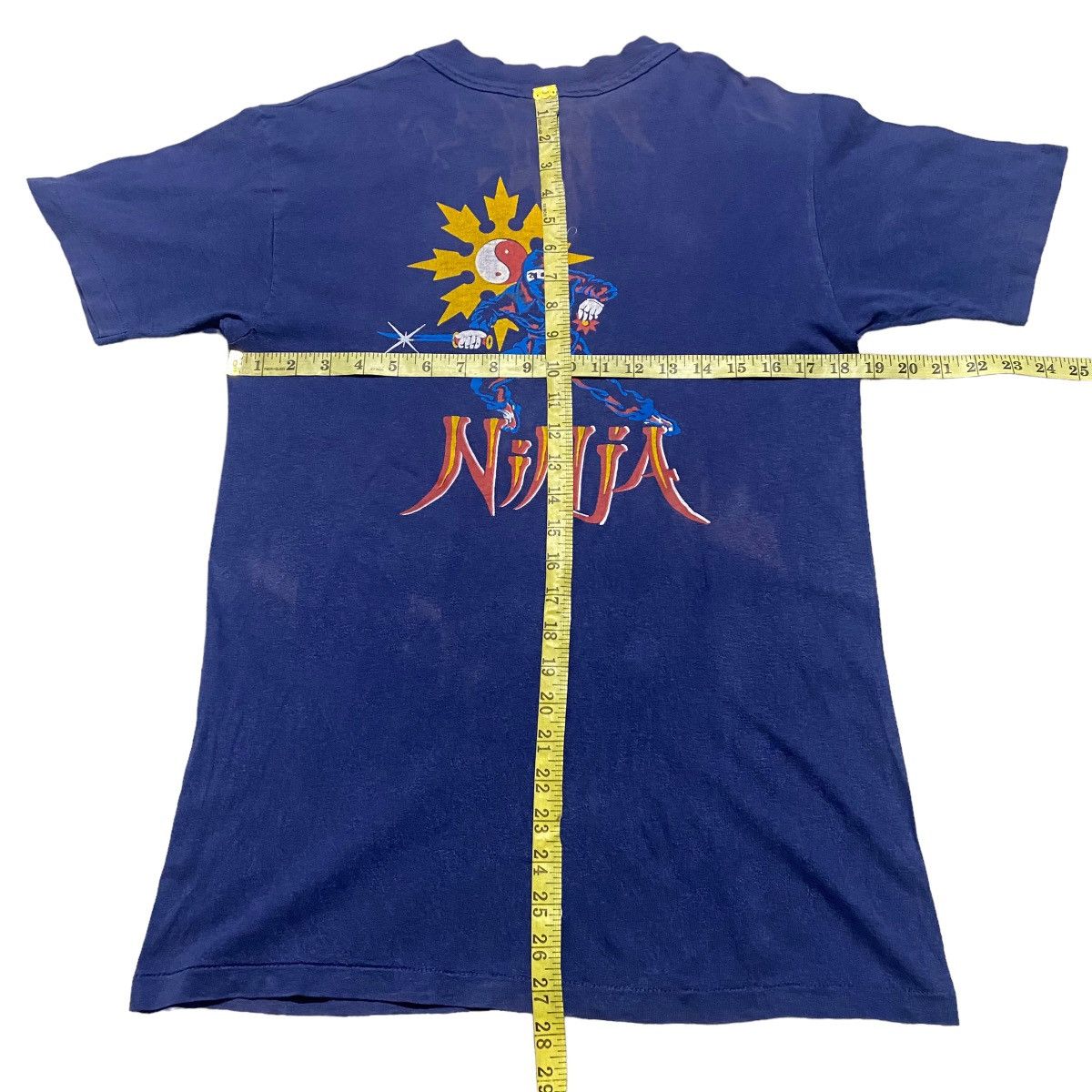 Vintage Vintage Ninja Shirt Sunfaded Size US M / EU 48-50 / 2 - 11 Thumbnail