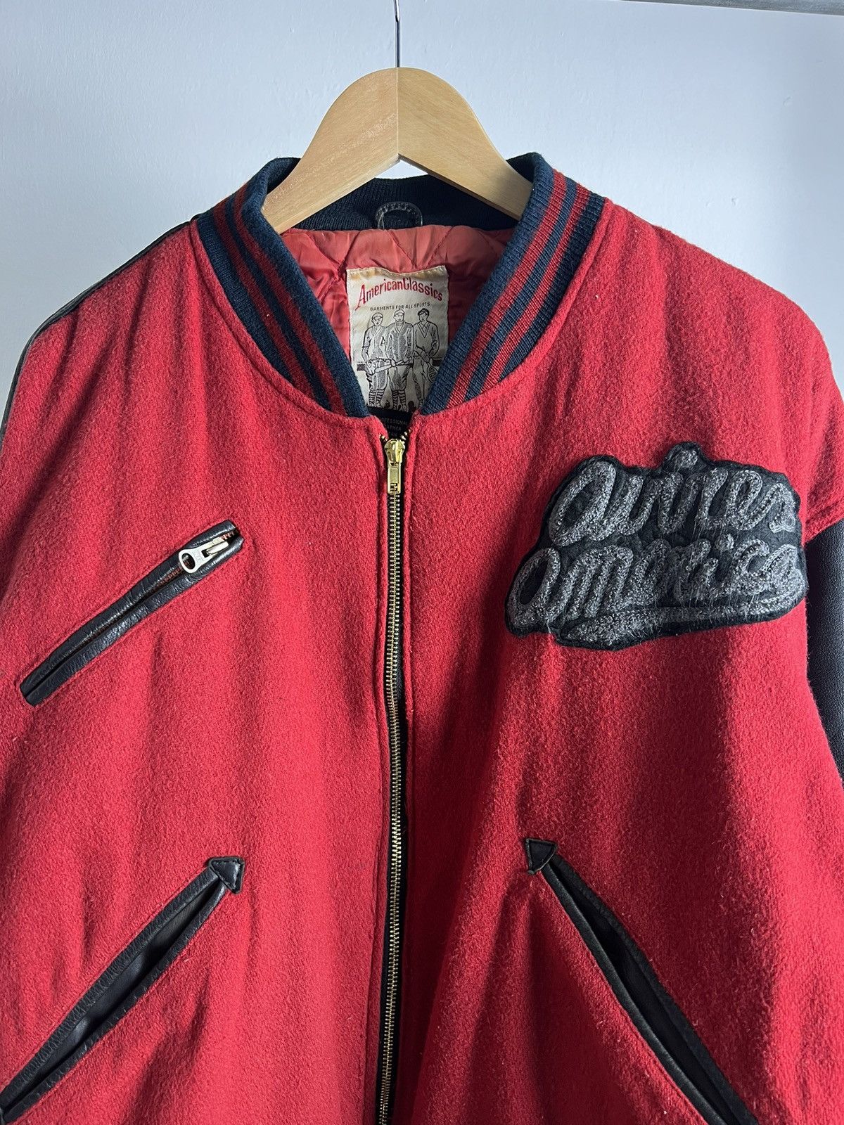 Avirex × Vintage Vintage 1990s Avirex America "University" Leather Jackets Size US M / EU 48-50 / 2 - 4 Thumbnail