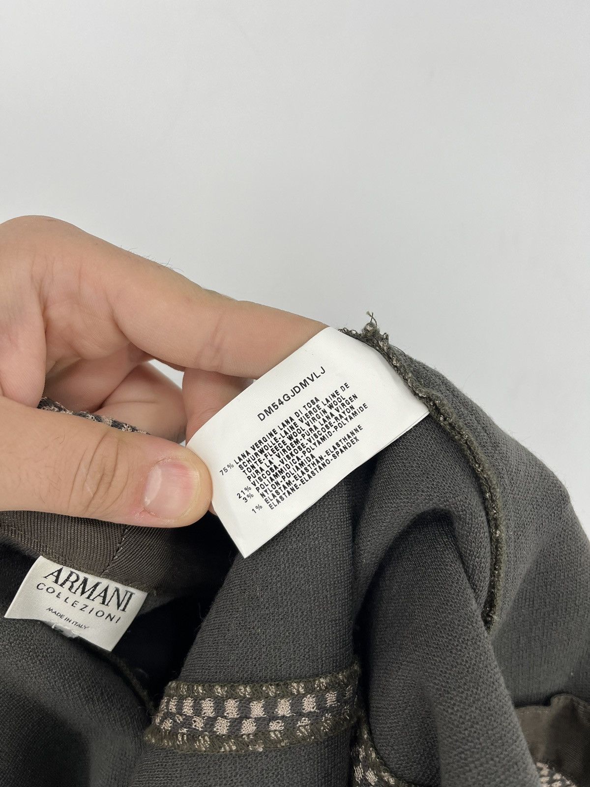 Armani × Armani Collezioni × Armani Exchange Armani Collezioni Light Gren-Brown Blazer Jacket Made Italy Size M / US 6-8 / IT 42-44 - 9 Thumbnail