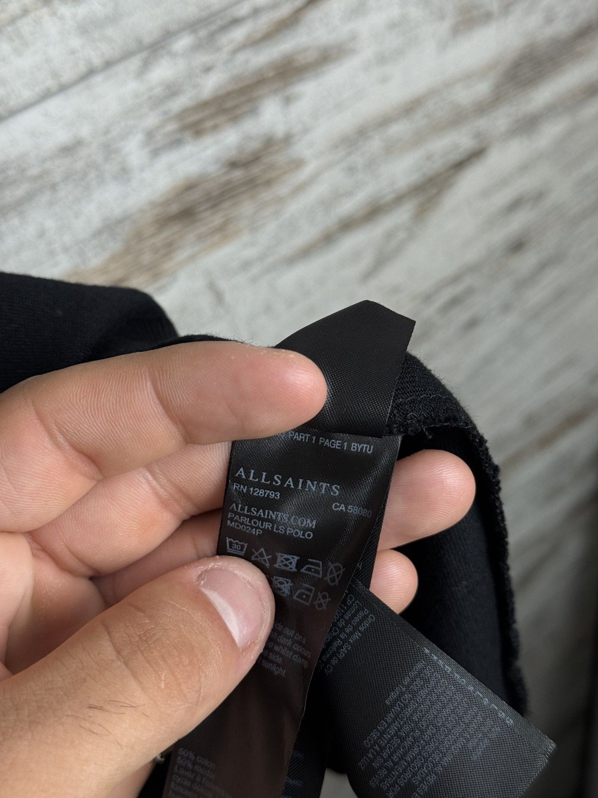 Allsaints Vintage AllSaints parlour ls polo long-sleeve T-shirt tee Size US XL / EU 56 / 4 - 10 Thumbnail