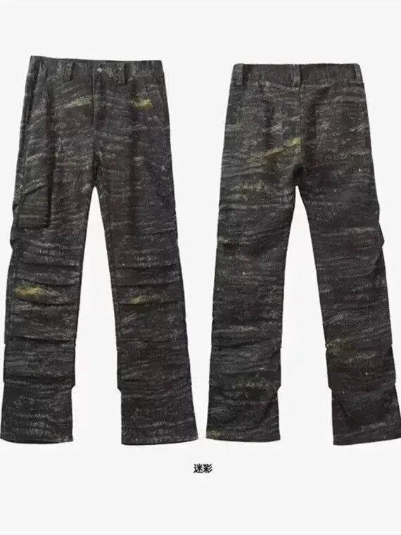 Japanese Brand Retro camouflage high street straight leg jeans Size US 32 / EU 48 - 5 Thumbnail