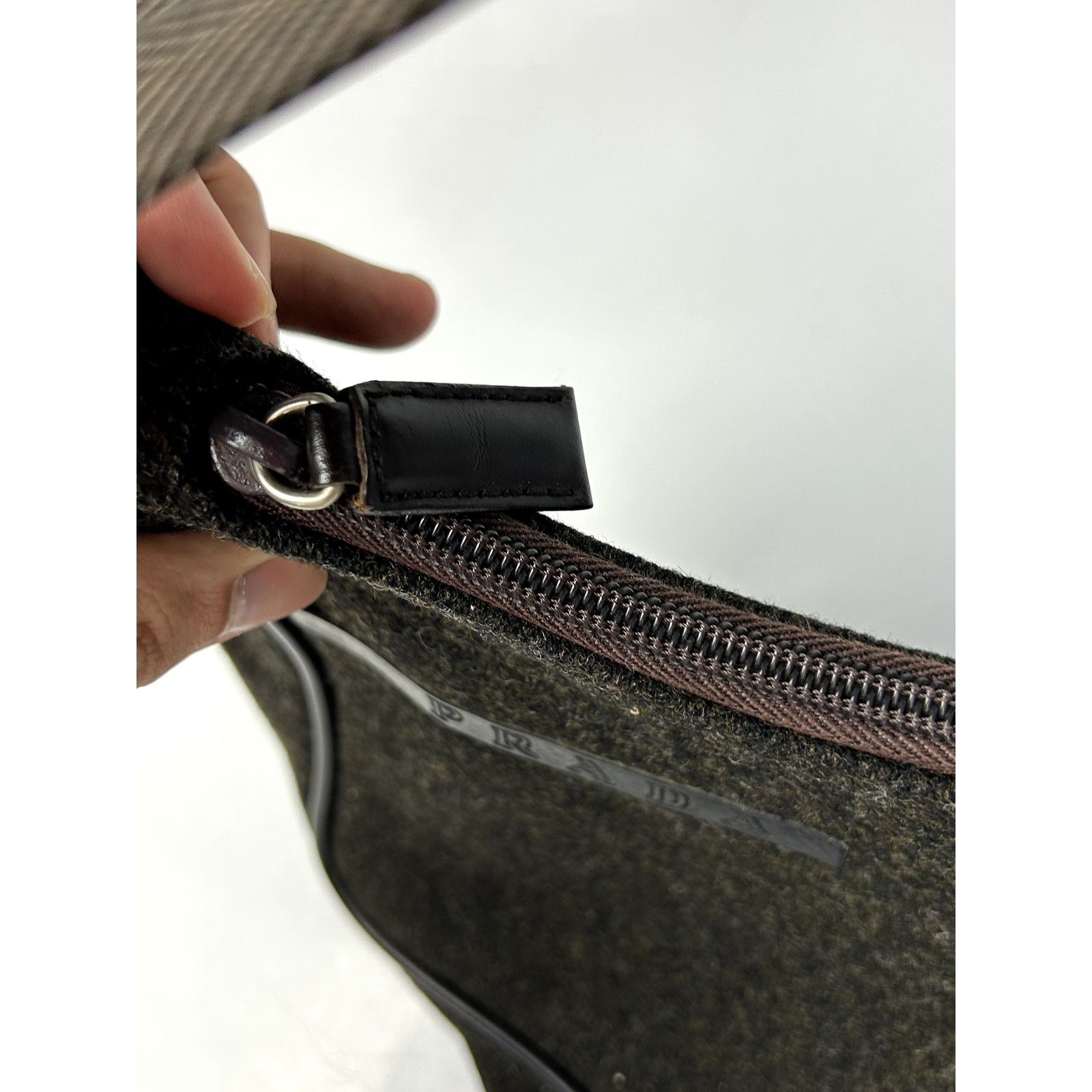 Prada Prada Hobo Wool Gray Mini Bag Size ONE SIZE - 12 Thumbnail