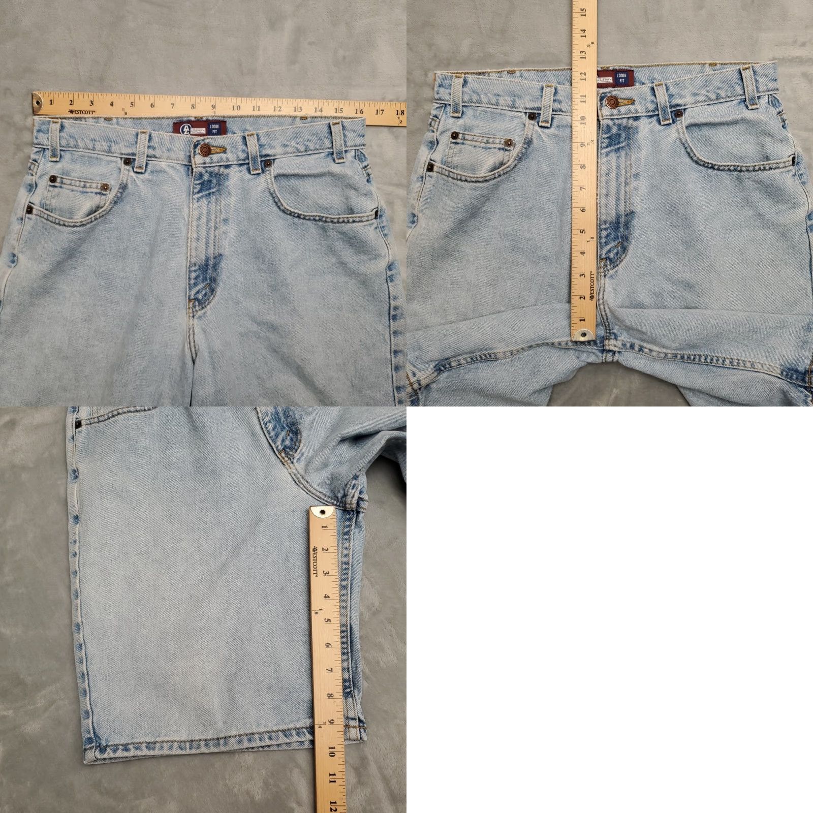 Vintage VINTAGE Arizona Jeans Shorts Mens 33 Blue Denim Loose Fit Skate Jots Y2K 90s Size US 33 - 8 Thumbnail